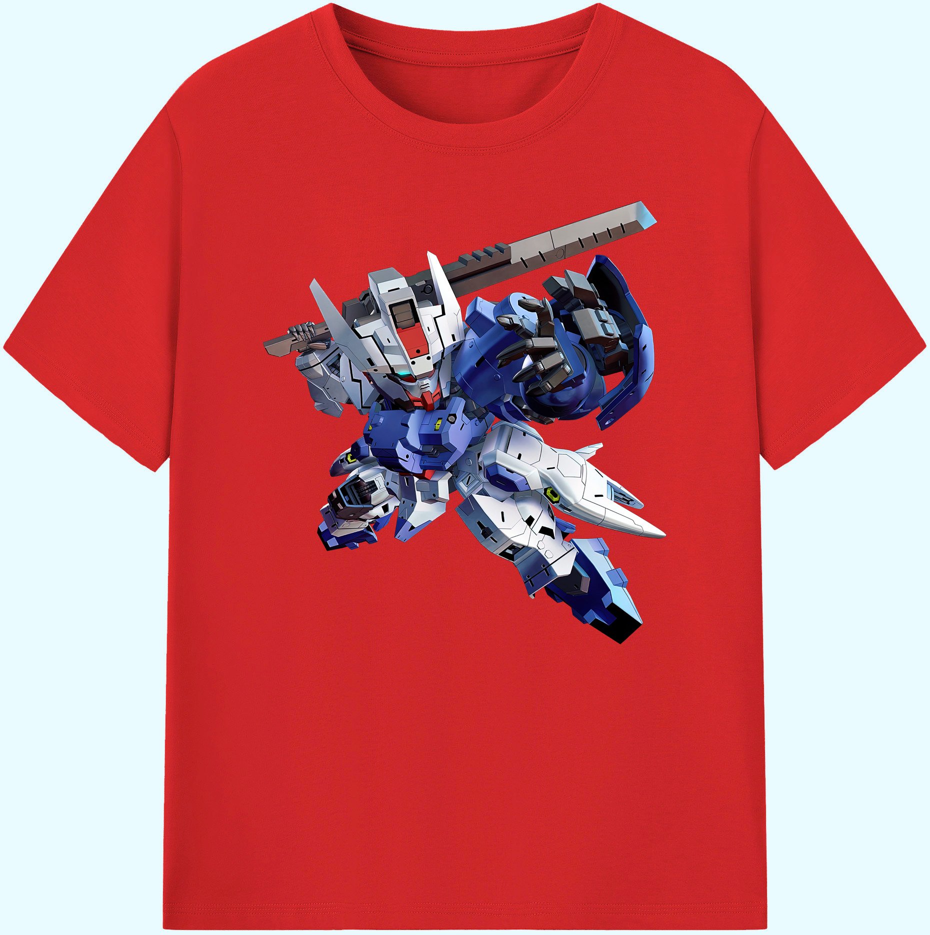 （画像用） 機動戦士ガンダム Mobile Suit Gundam 綿100％ メンズ半袖Tシャツ｜肌触りやわらか＆通気性