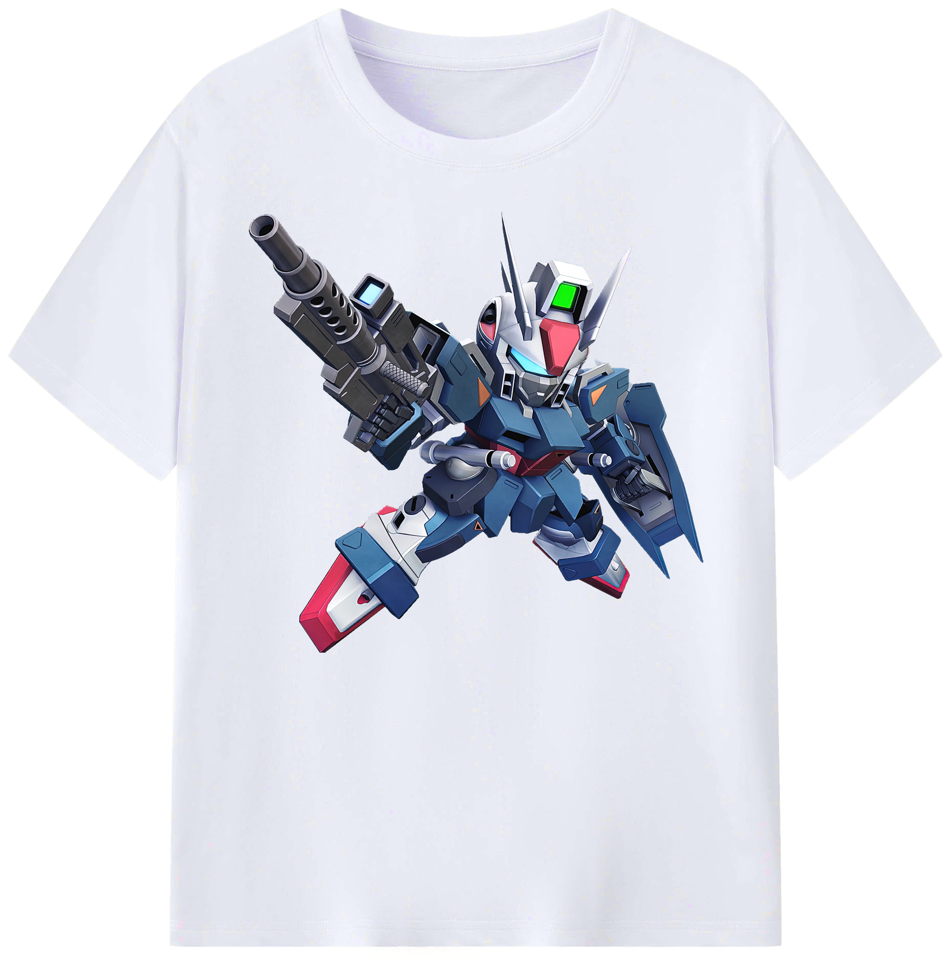 （画像用） 機動戦士ガンダム Mobile Suit Gundam 綿100％ メンズ半袖Tシャツ｜肌触りやわらか＆通気性
