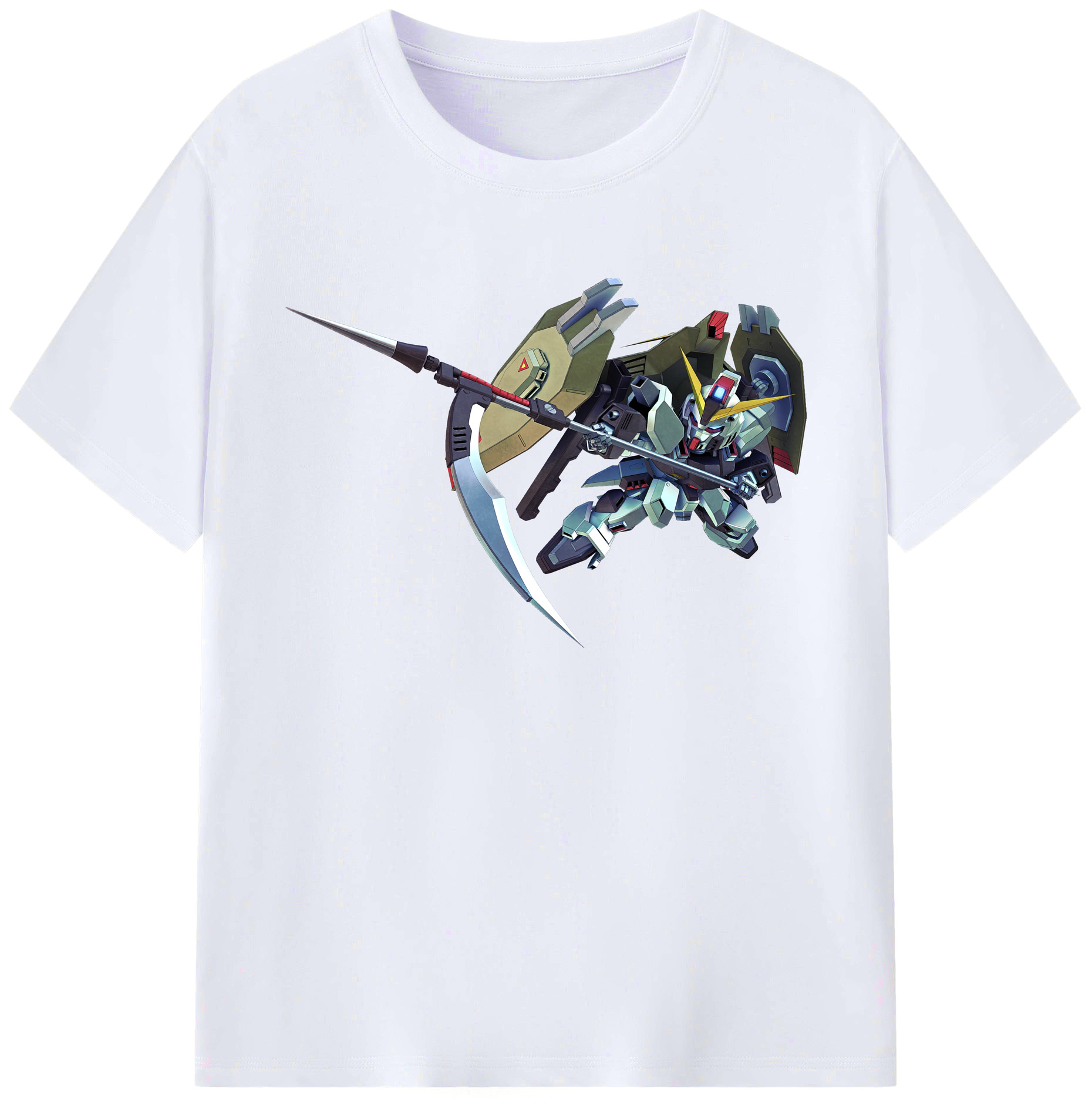（画像用） 機動戦士ガンダム Mobile Suit Gundam 綿100％ メンズ半袖Tシャツ｜肌触りやわらか＆通気性