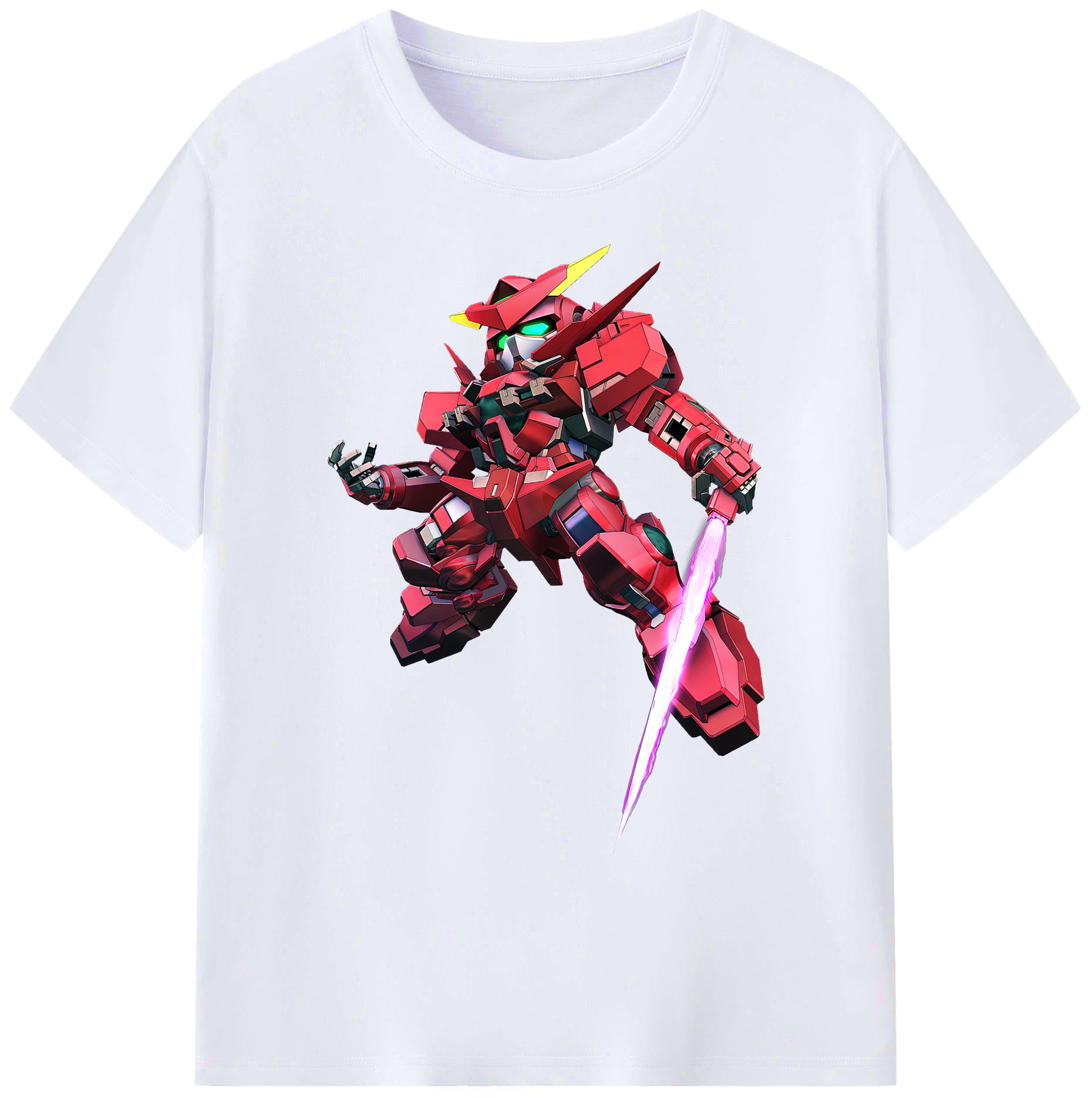 （画像用） 機動戦士ガンダム Mobile Suit Gundam 綿100％ メンズ半袖Tシャツ｜肌触りやわらか＆通気性