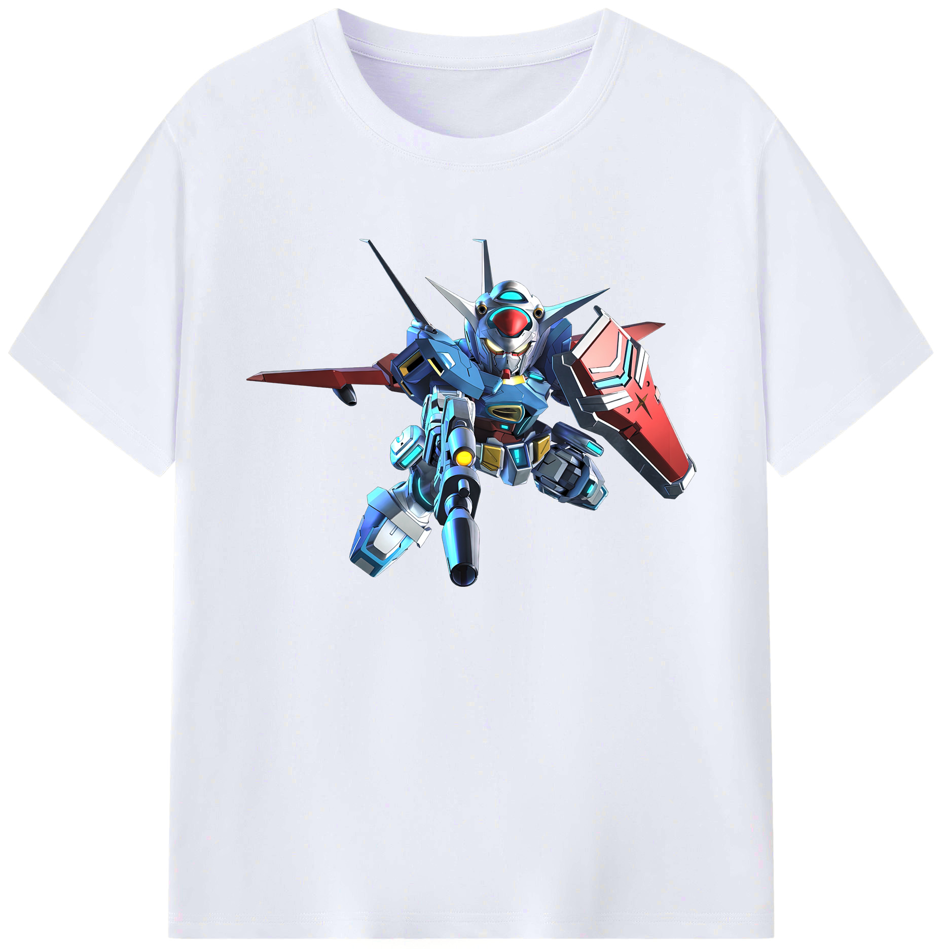 （画像用） 機動戦士ガンダム Mobile Suit Gundam 綿100％ メンズ半袖Tシャツ｜肌触りやわらか＆通気性