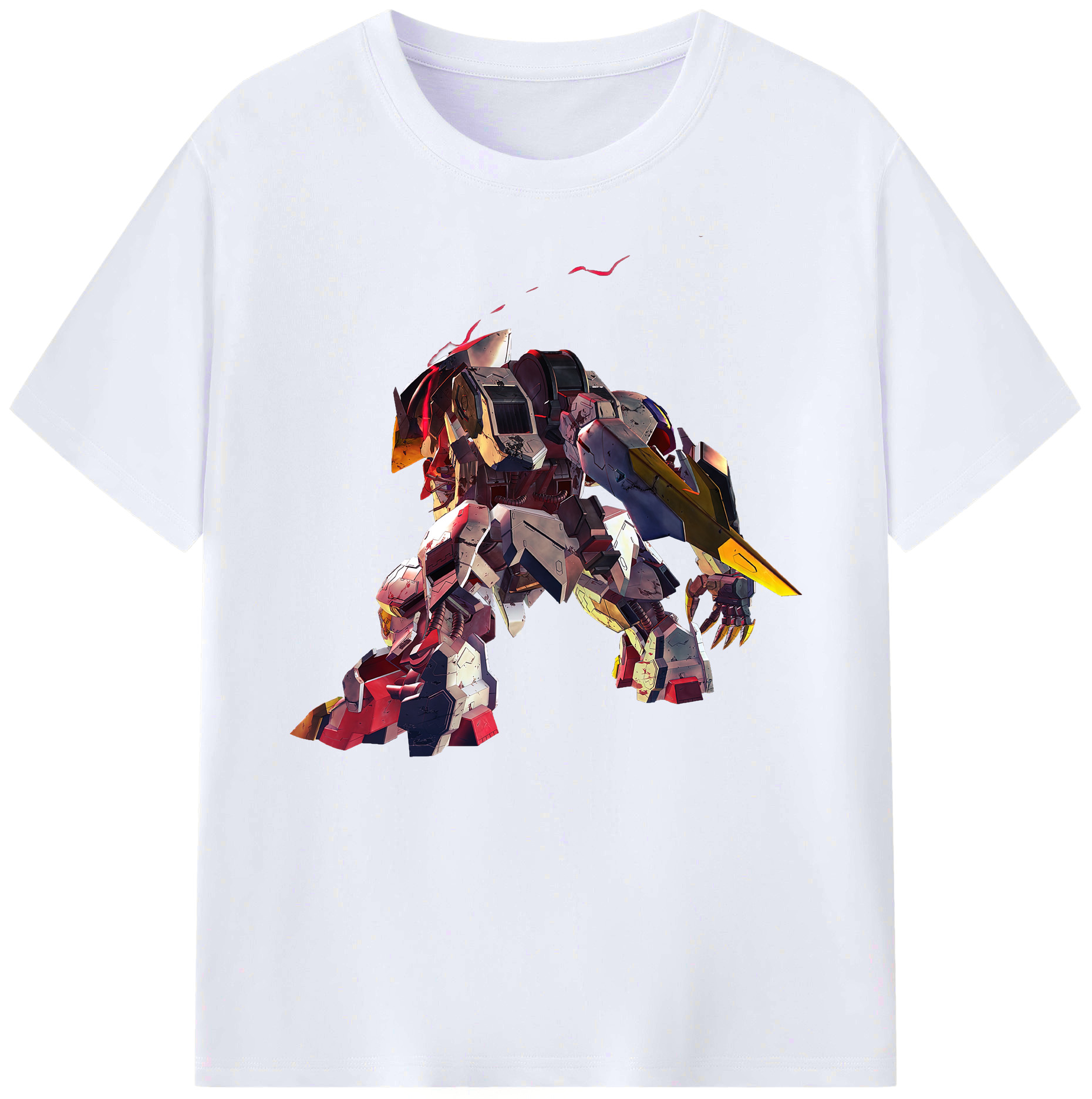 （画像用） 機動戦士ガンダム Mobile Suit Gundam 綿100％ メンズ半袖Tシャツ｜肌触りやわらか＆通気性