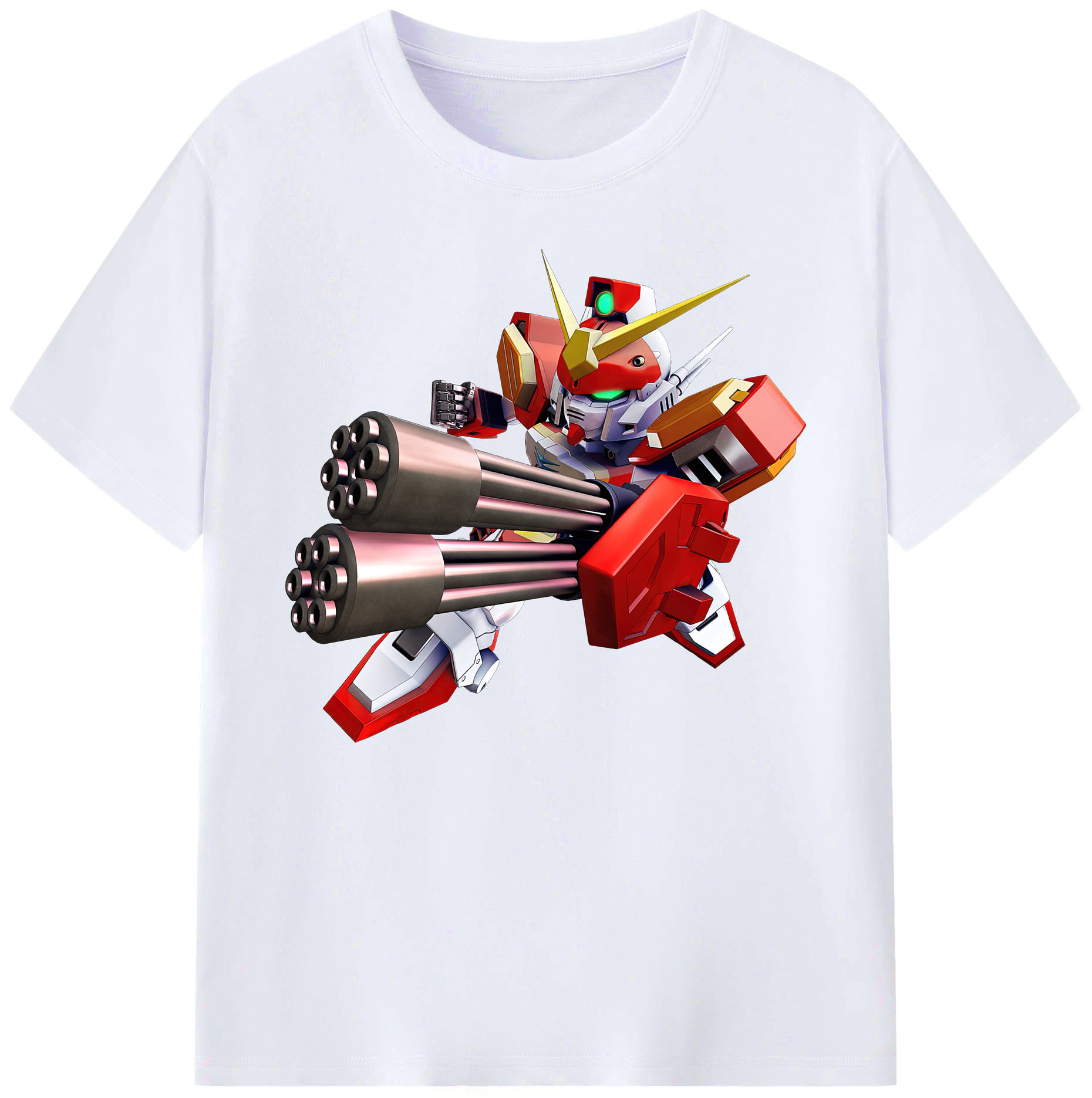 （画像用） 機動戦士ガンダム Mobile Suit Gundam 綿100％ メンズ半袖Tシャツ｜肌触りやわらか＆通気性