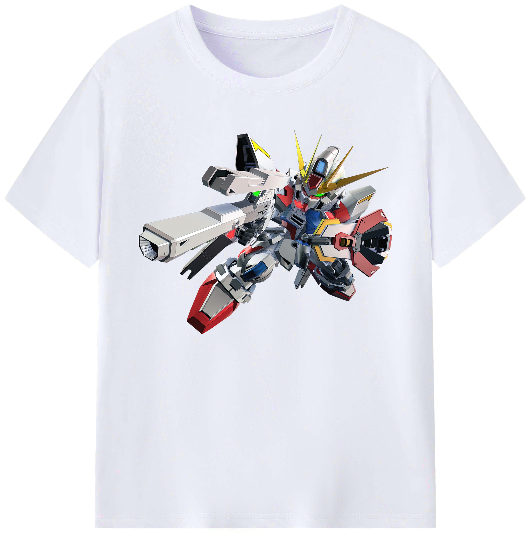 （画像用） 機動戦士ガンダム Mobile Suit Gundam 綿100％ メンズ半袖Tシャツ｜肌触りやわらか＆通気性