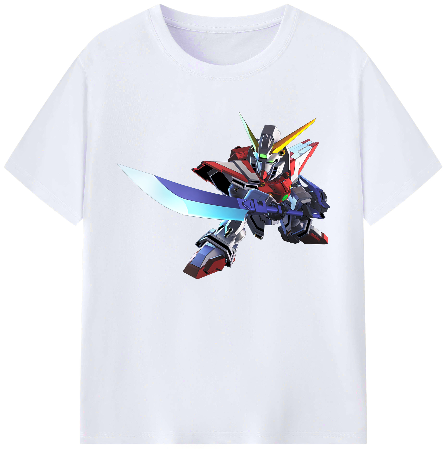 （画像用） 機動戦士ガンダム Mobile Suit Gundam 綿100％ メンズ半袖Tシャツ｜肌触りやわらか＆通気性