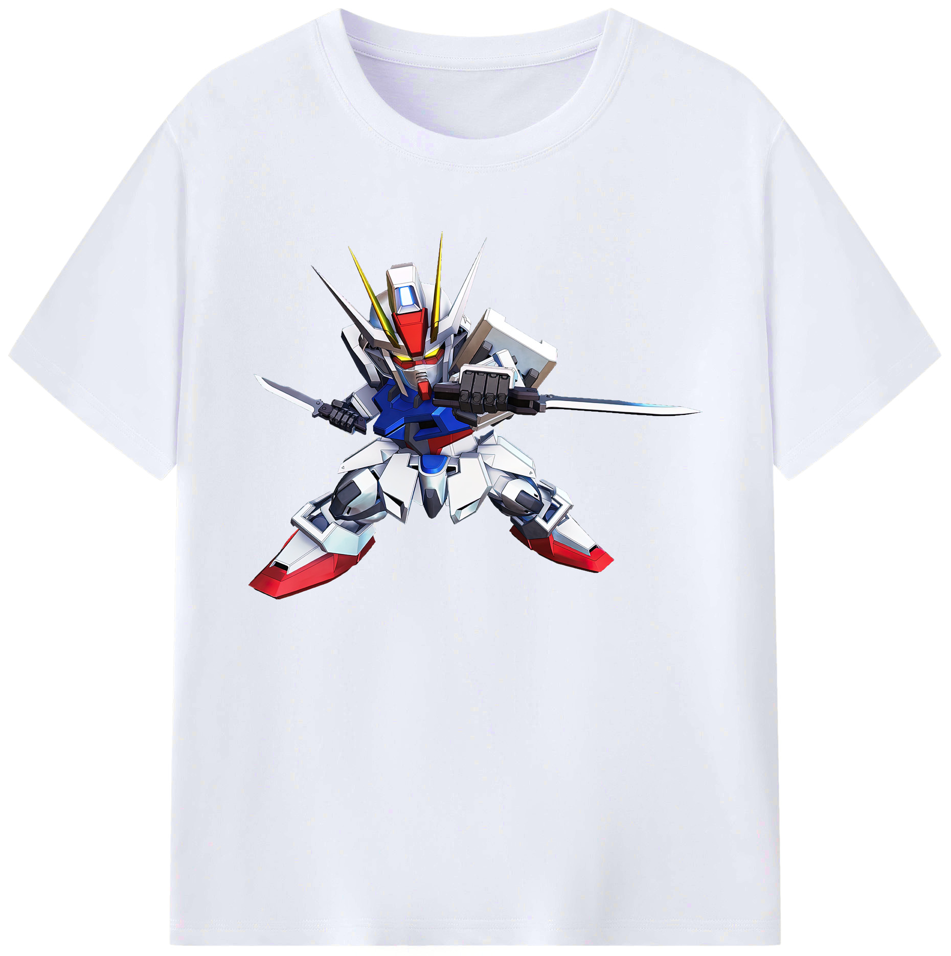 （画像用） 機動戦士ガンダム Mobile Suit Gundam 綿100％ メンズ半袖Tシャツ｜肌触りやわらか＆通気性