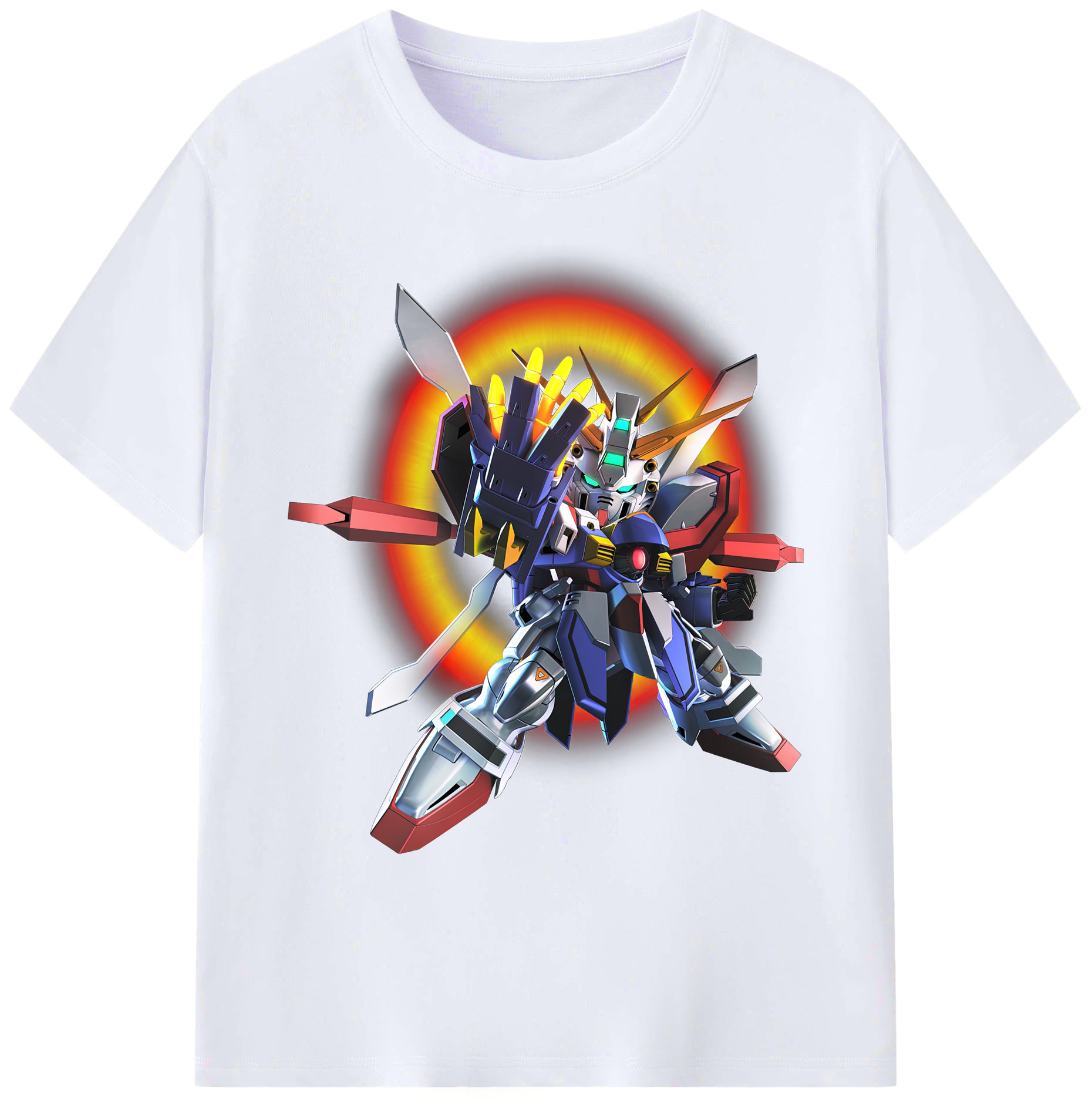 （画像用） 機動戦士ガンダム Mobile Suit Gundam 綿100％ メンズ半袖Tシャツ｜肌触りやわらか＆通気性