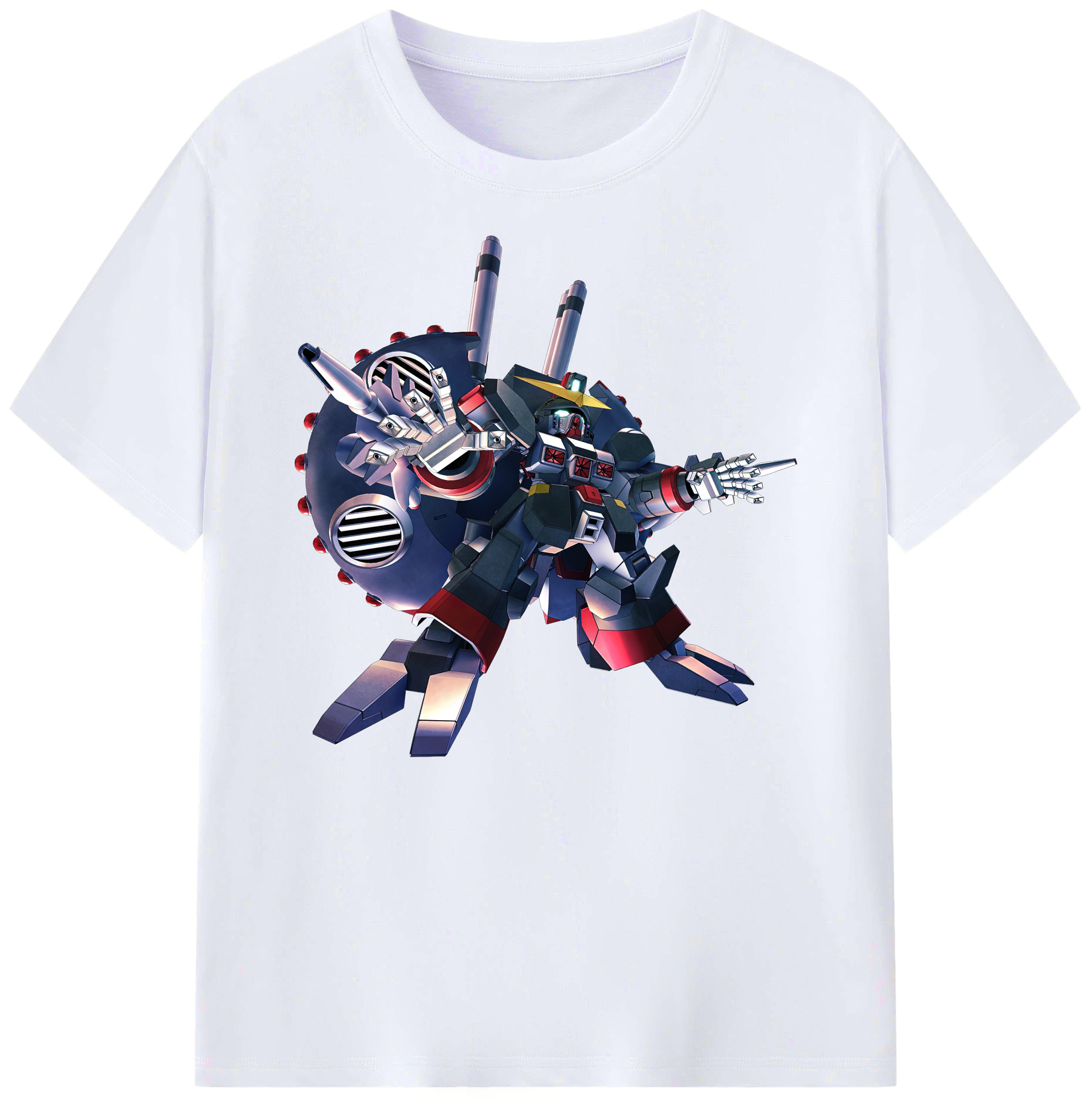 （画像用） 機動戦士ガンダム Mobile Suit Gundam 綿100％ メンズ半袖Tシャツ｜肌触りやわらか＆通気性