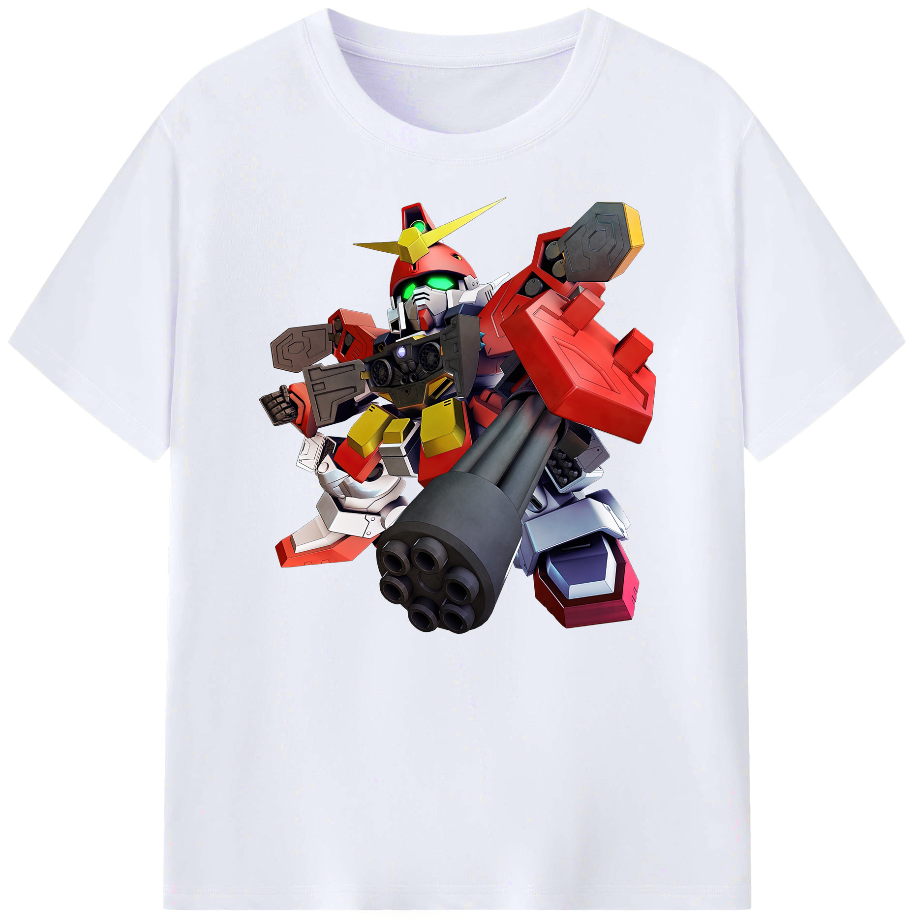 （画像用） 機動戦士ガンダム Mobile Suit Gundam 綿100％ メンズ半袖Tシャツ｜肌触りやわらか＆通気性