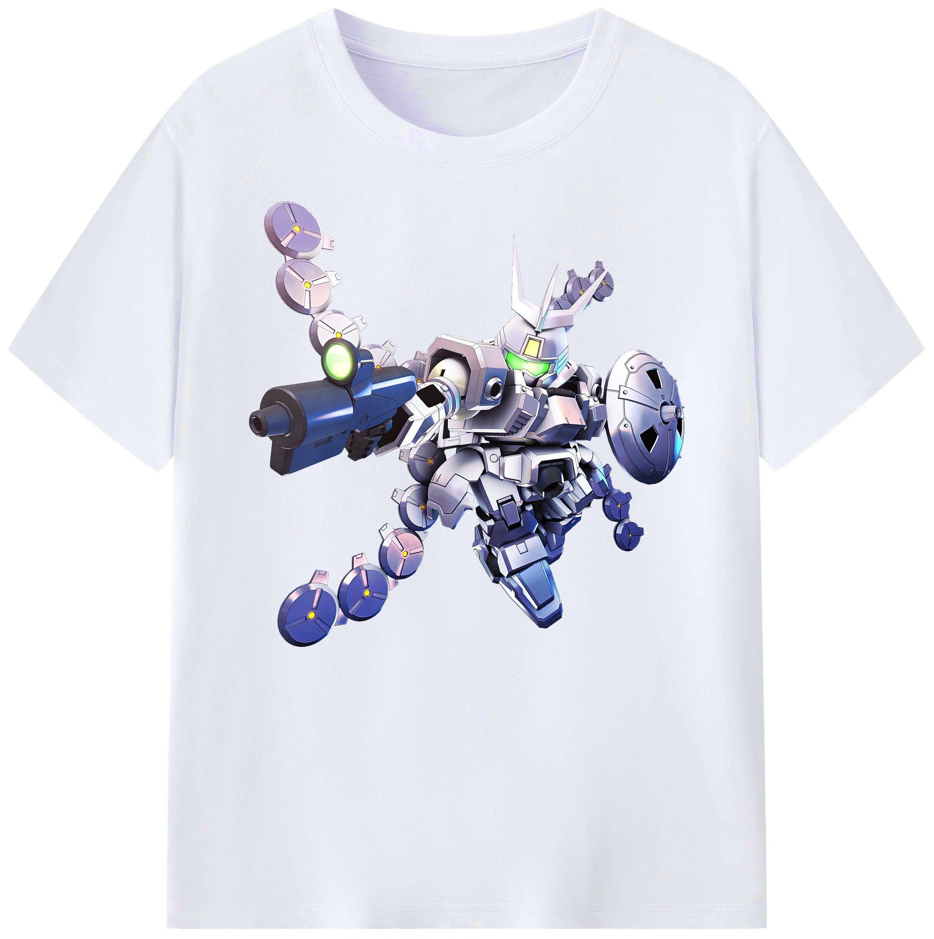 （画像用） 機動戦士ガンダム Mobile Suit Gundam 綿100％ メンズ半袖Tシャツ｜肌触りやわらか＆通気性