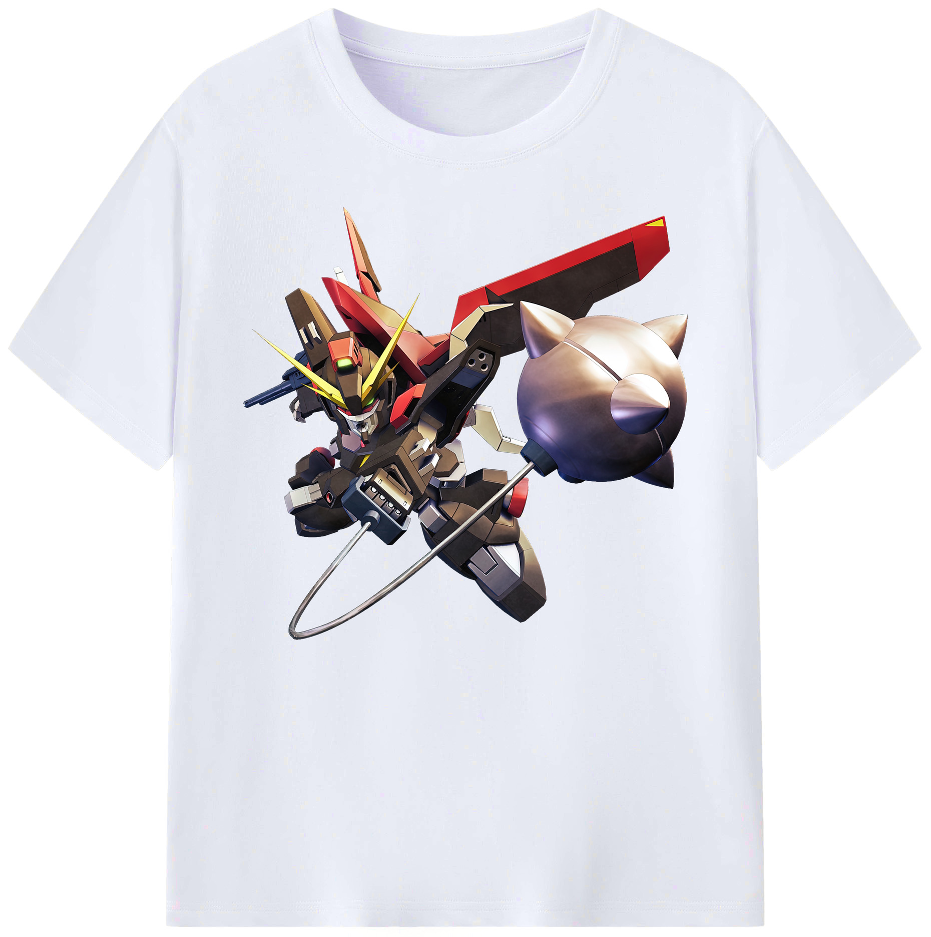 （画像用） 機動戦士ガンダム Mobile Suit Gundam 綿100％ メンズ半袖Tシャツ｜肌触りやわらか＆通気性