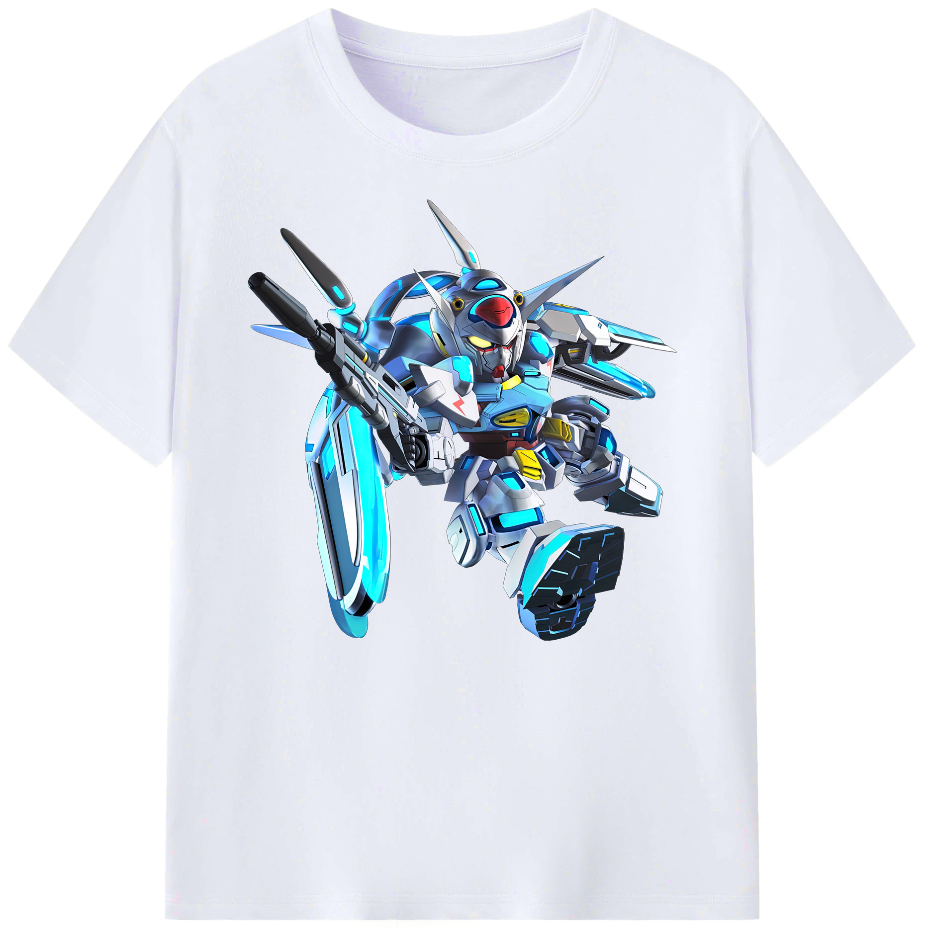（画像用） 機動戦士ガンダム Mobile Suit Gundam 綿100％ メンズ半袖Tシャツ｜肌触りやわらか＆通気性