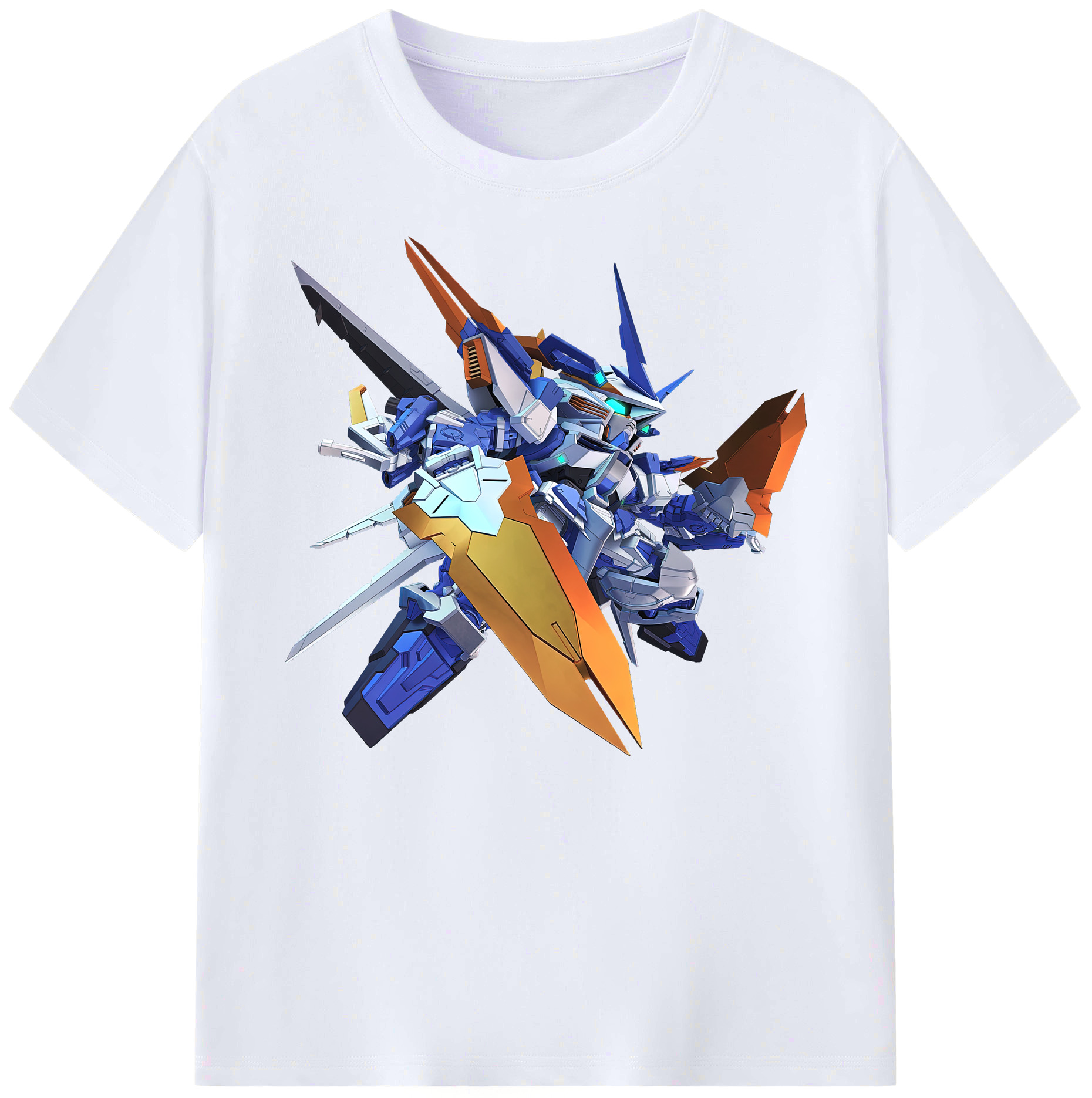 （画像用） 機動戦士ガンダム Mobile Suit Gundam 綿100％ メンズ半袖Tシャツ｜肌触りやわらか＆通気性