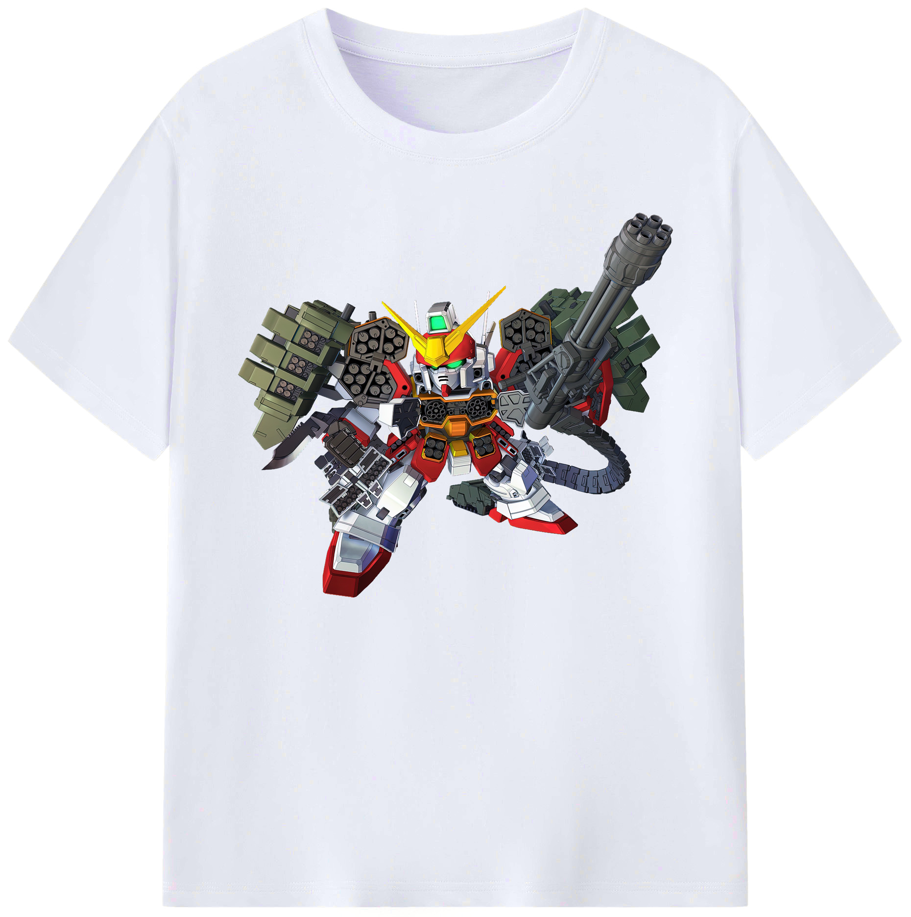 （画像用） 機動戦士ガンダム Mobile Suit Gundam 綿100％ メンズ半袖Tシャツ｜肌触りやわらか＆通気性