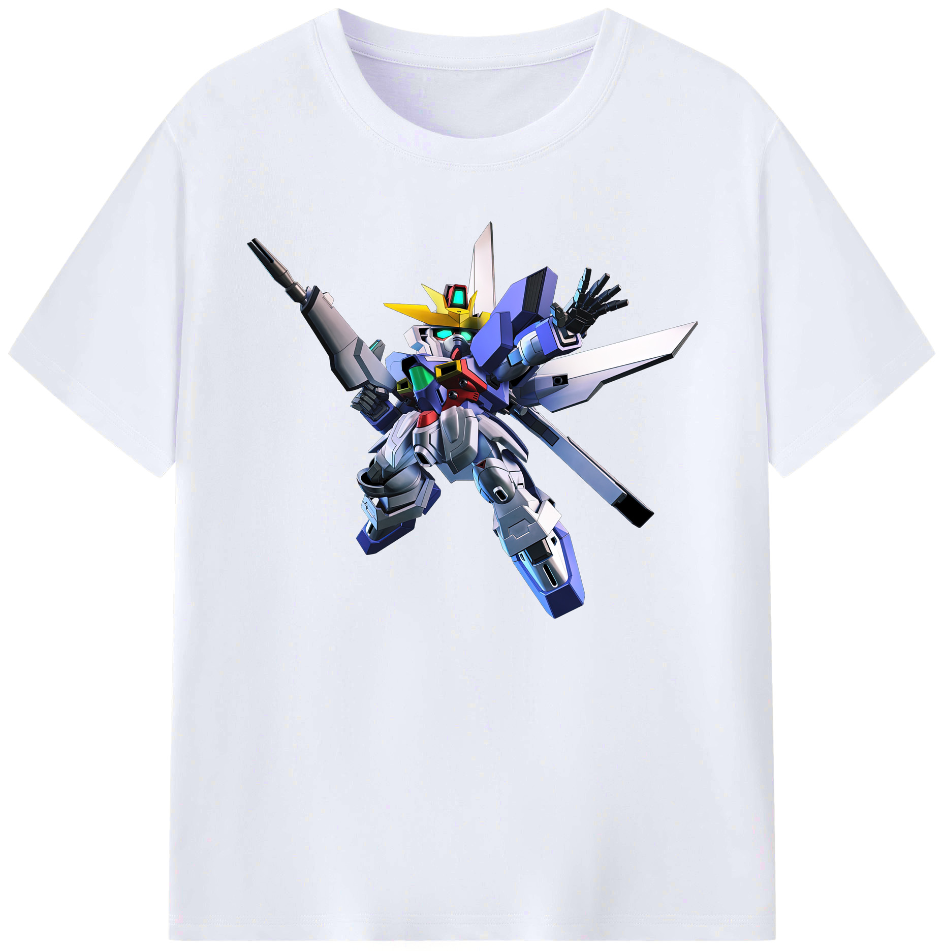 （画像用） 機動戦士ガンダム Mobile Suit Gundam 綿100％ メンズ半袖Tシャツ｜肌触りやわらか＆通気性