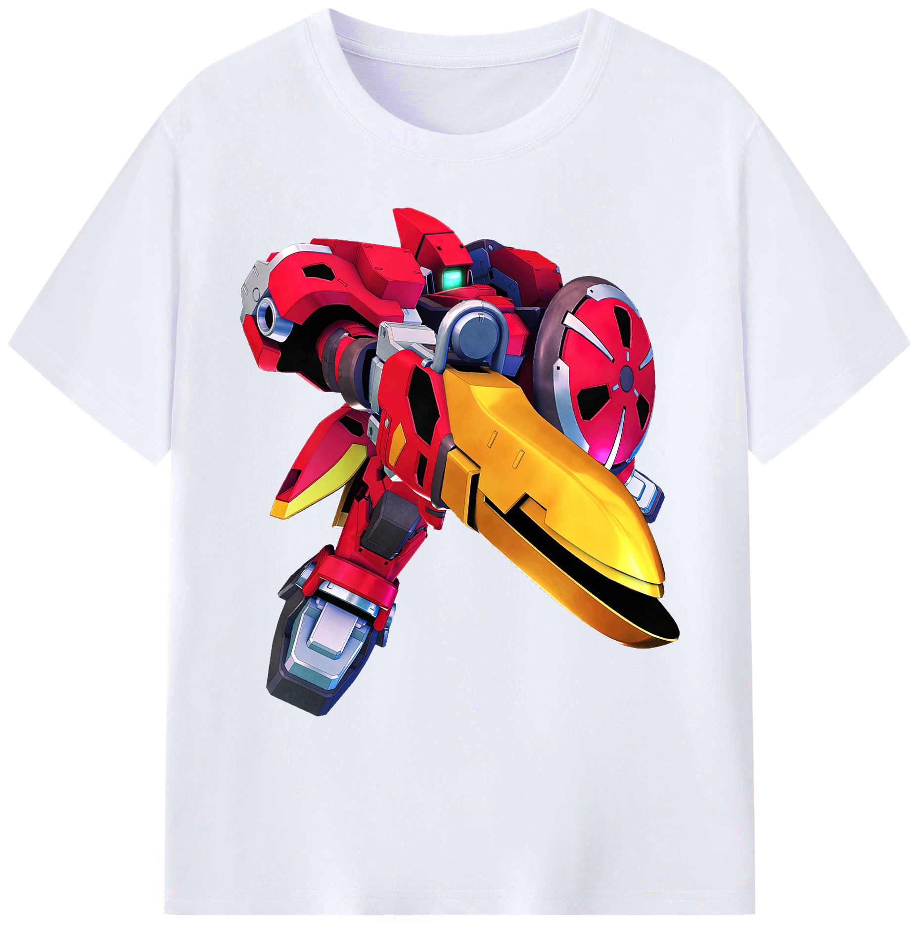 （画像用） 機動戦士ガンダム Mobile Suit Gundam 綿100％ メンズ半袖Tシャツ｜肌触りやわらか＆通気性