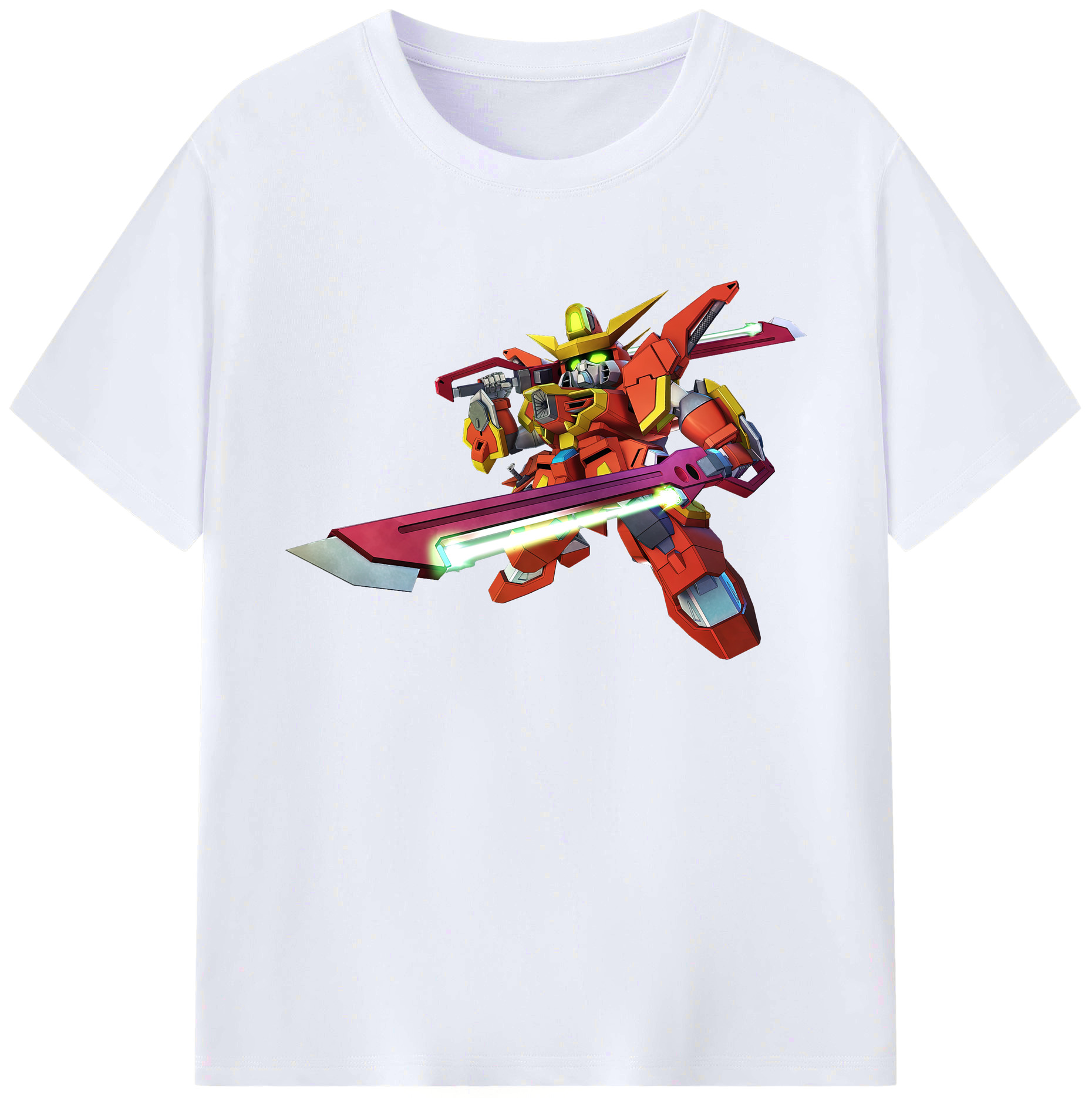 （画像用） 機動戦士ガンダム Mobile Suit Gundam 綿100％ メンズ半袖Tシャツ｜肌触りやわらか＆通気性