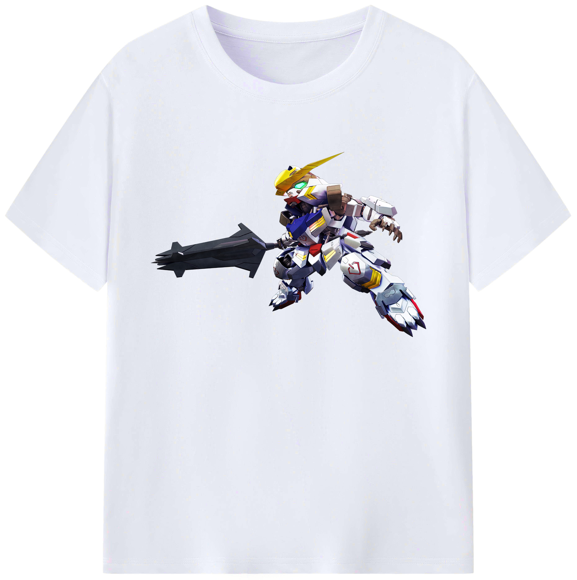 （画像用） 機動戦士ガンダム Mobile Suit Gundam 綿100％ メンズ半袖Tシャツ｜肌触りやわらか＆通気性