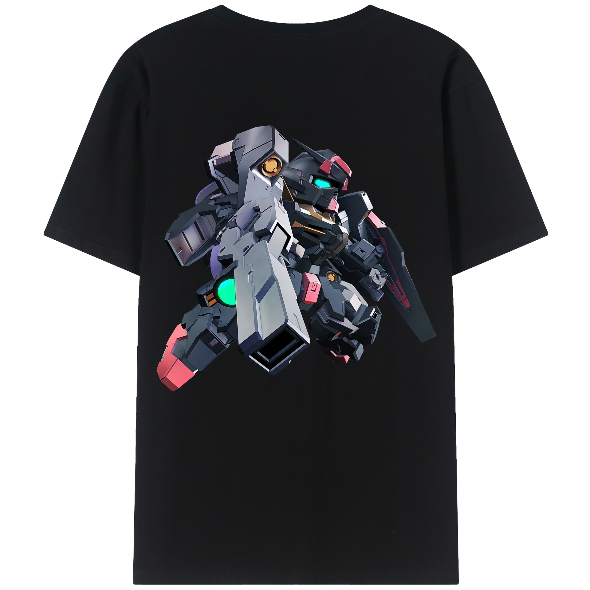（画像用） 機動戦士ガンダム Mobile Suit Gundam レディース半袖Tシャツ(バックプリント)