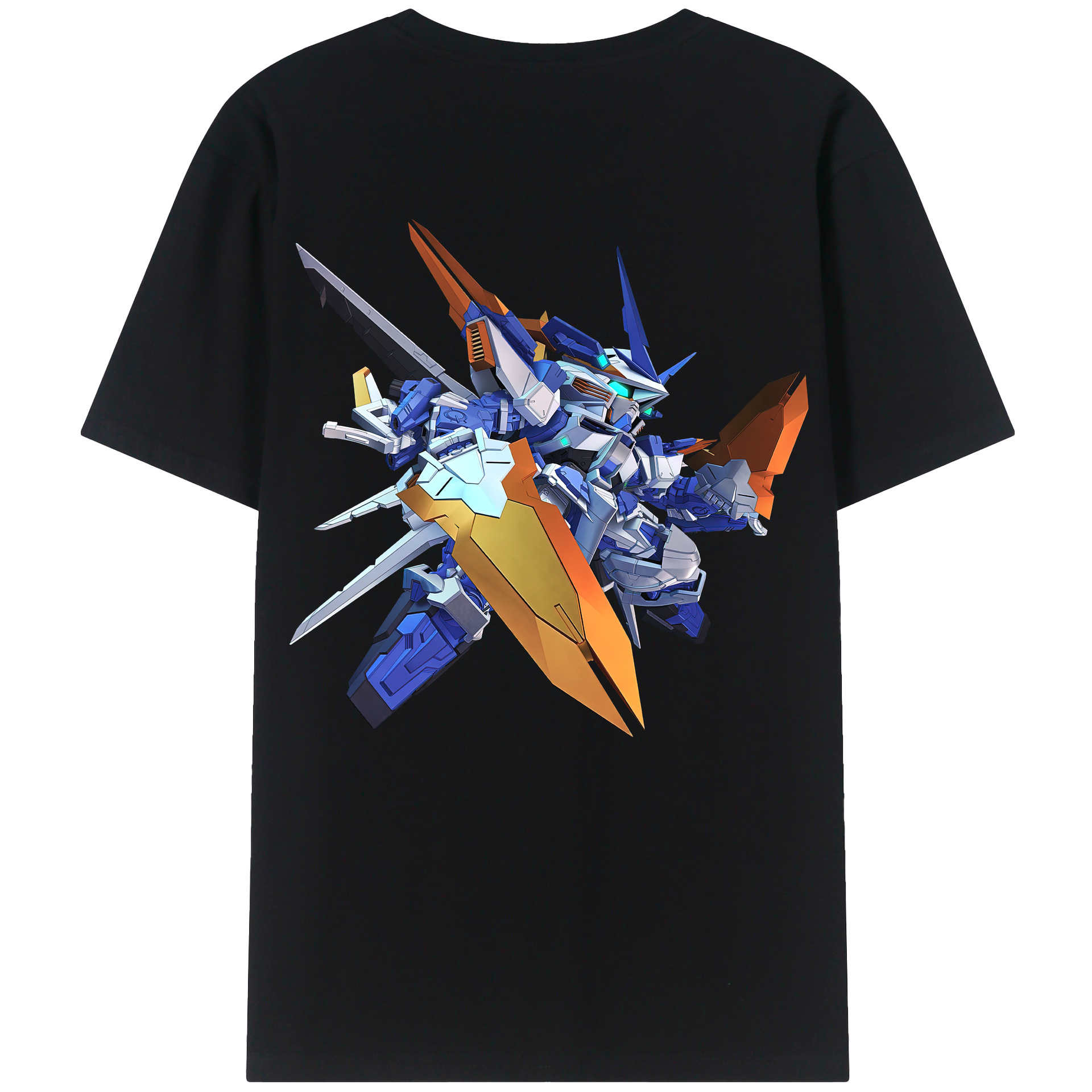 （画像用） 機動戦士ガンダム Mobile Suit Gundam レディース半袖Tシャツ(バックプリント)