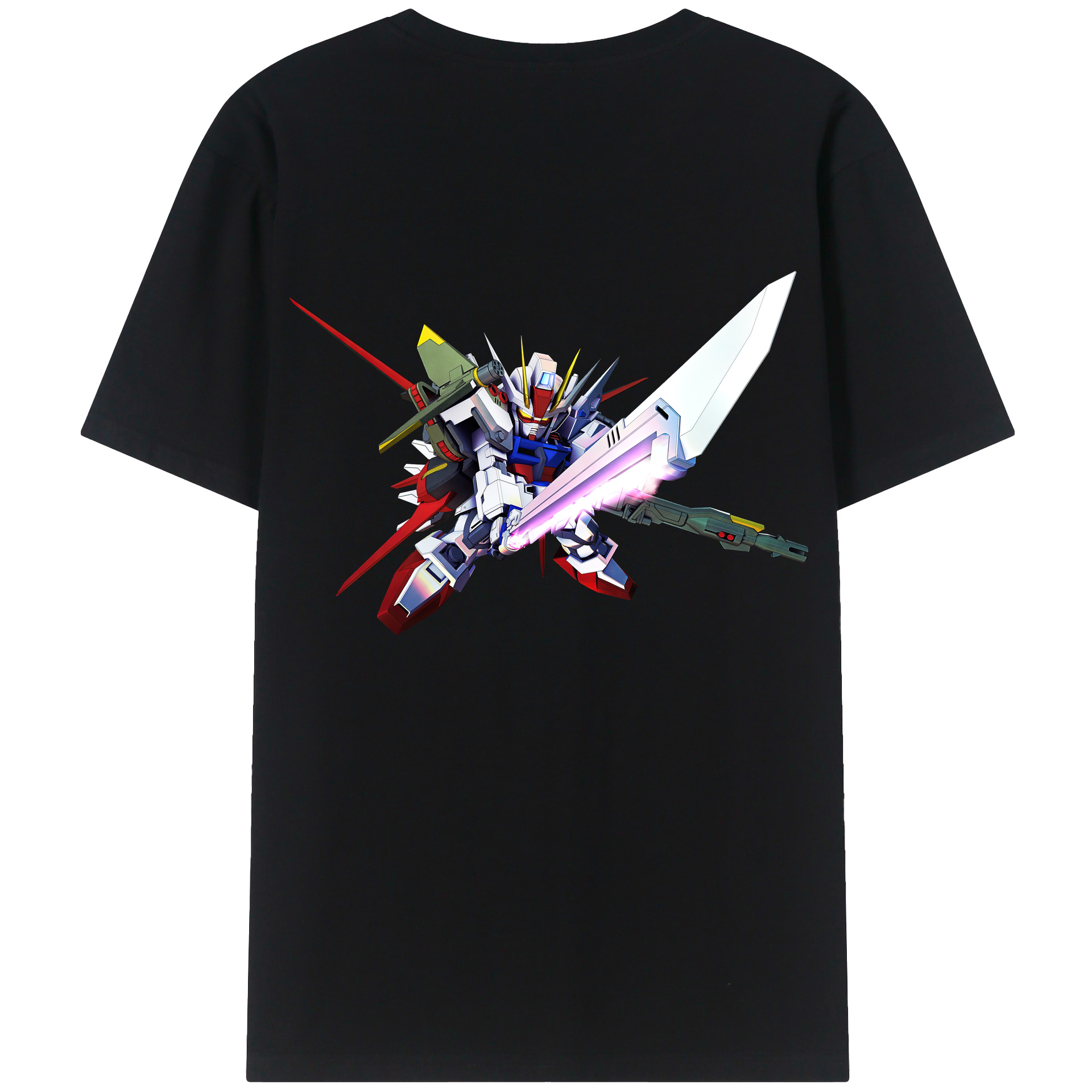 （画像用） 機動戦士ガンダム Mobile Suit Gundam レディース半袖Tシャツ(バックプリント)