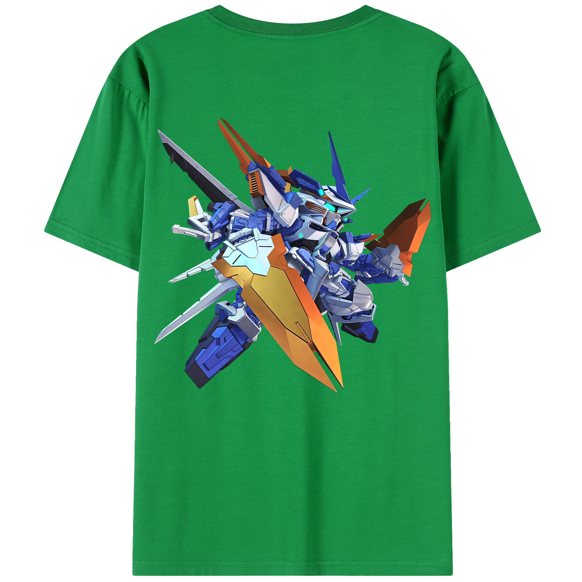 （画像用） 機動戦士ガンダム Mobile Suit Gundam レディース半袖Tシャツ(バックプリント)