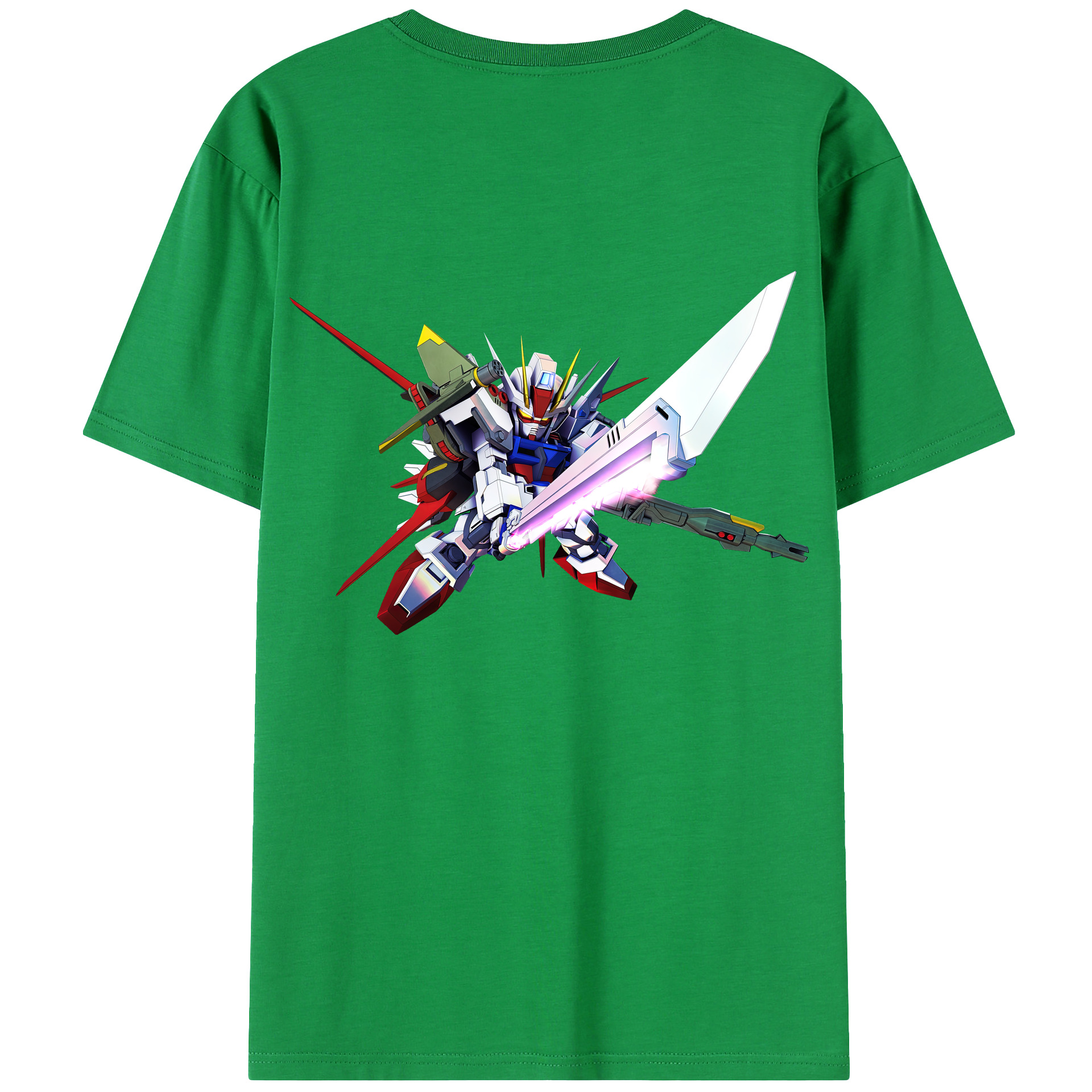 （画像用） 機動戦士ガンダム Mobile Suit Gundam レディース半袖Tシャツ(バックプリント)