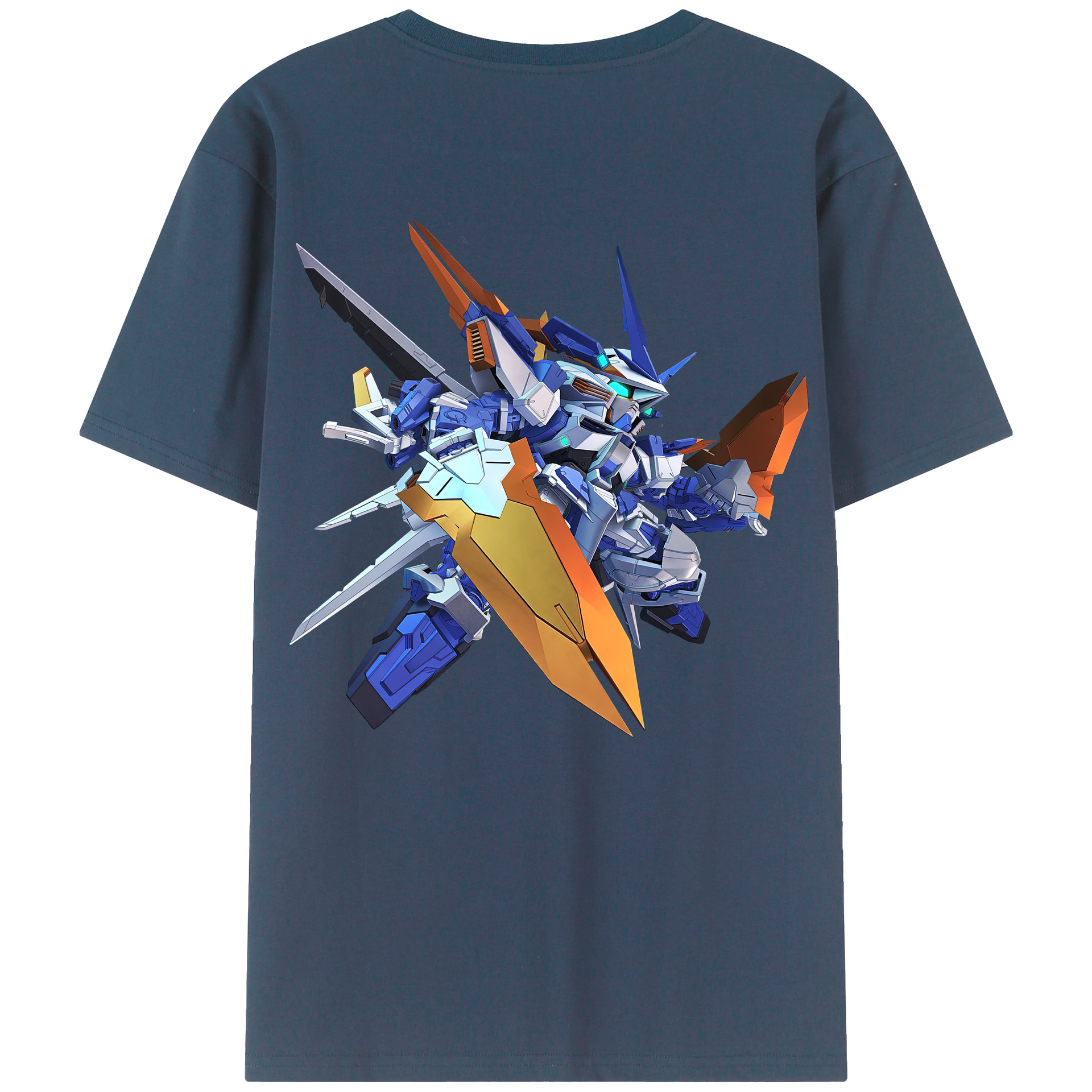 （画像用） 機動戦士ガンダム Mobile Suit Gundam レディース半袖Tシャツ(バックプリント)