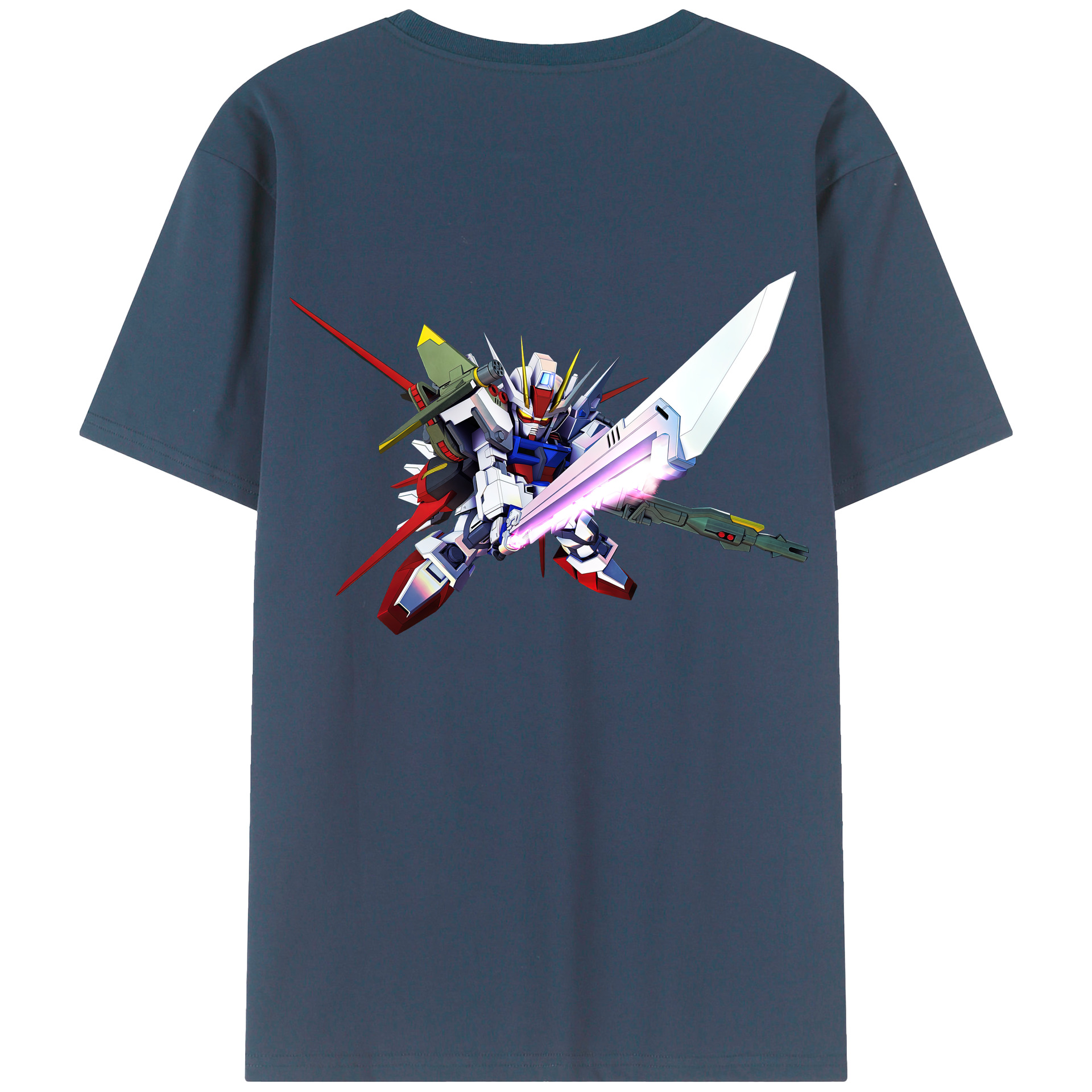 （画像用） 機動戦士ガンダム Mobile Suit Gundam レディース半袖Tシャツ(バックプリント)