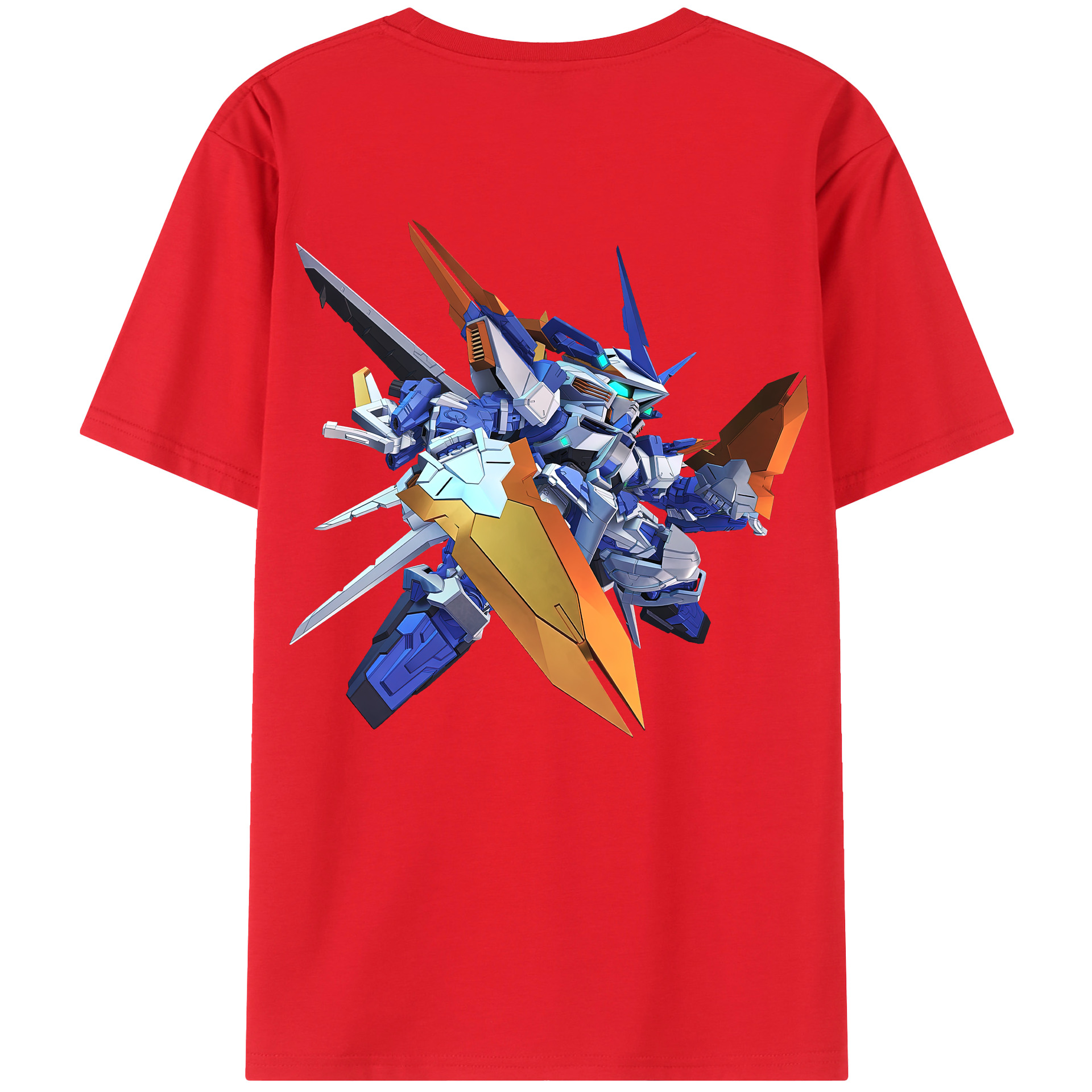 （画像用） 機動戦士ガンダム Mobile Suit Gundam レディース半袖Tシャツ(バックプリント)