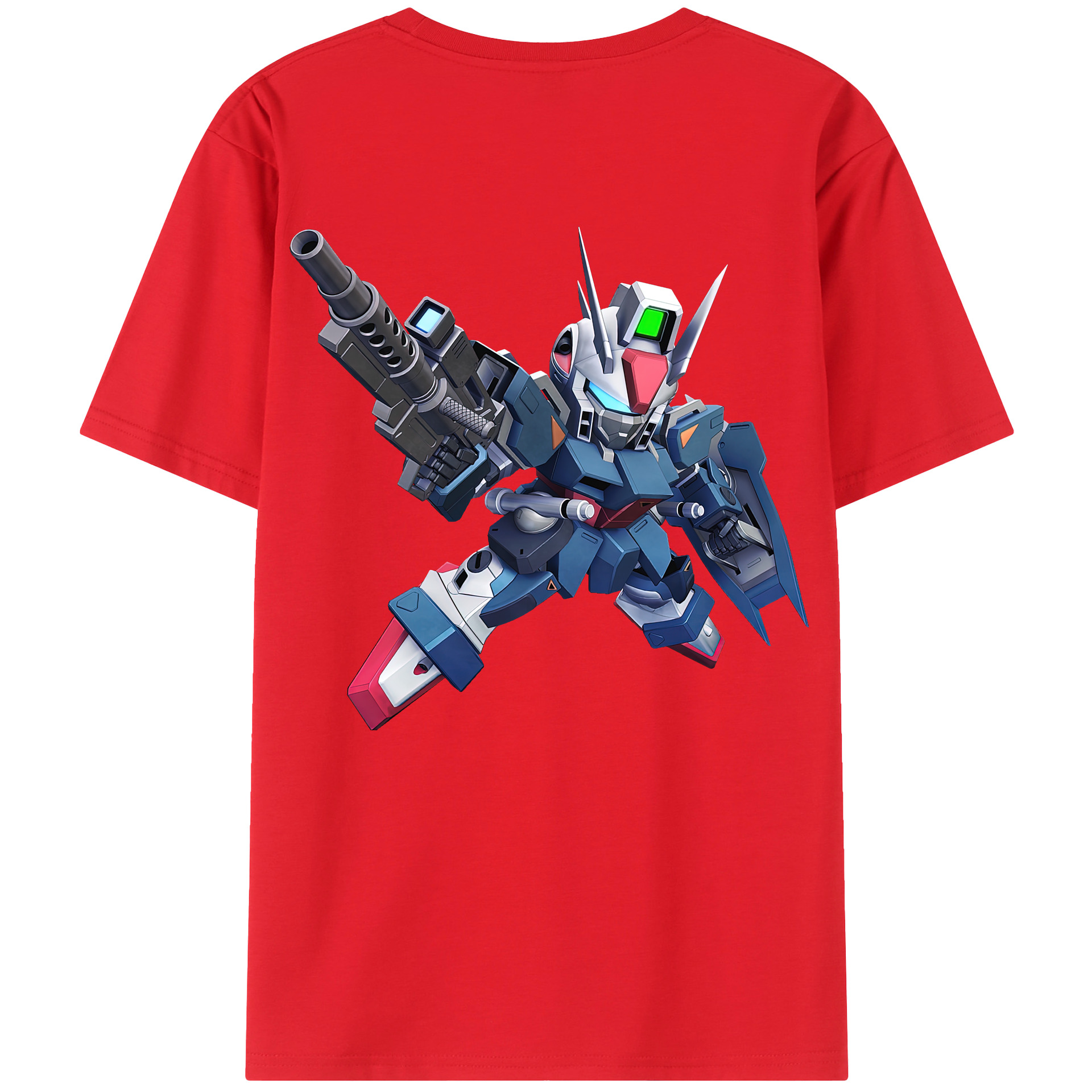 （画像用） 機動戦士ガンダム Mobile Suit Gundam レディース半袖Tシャツ(バックプリント)