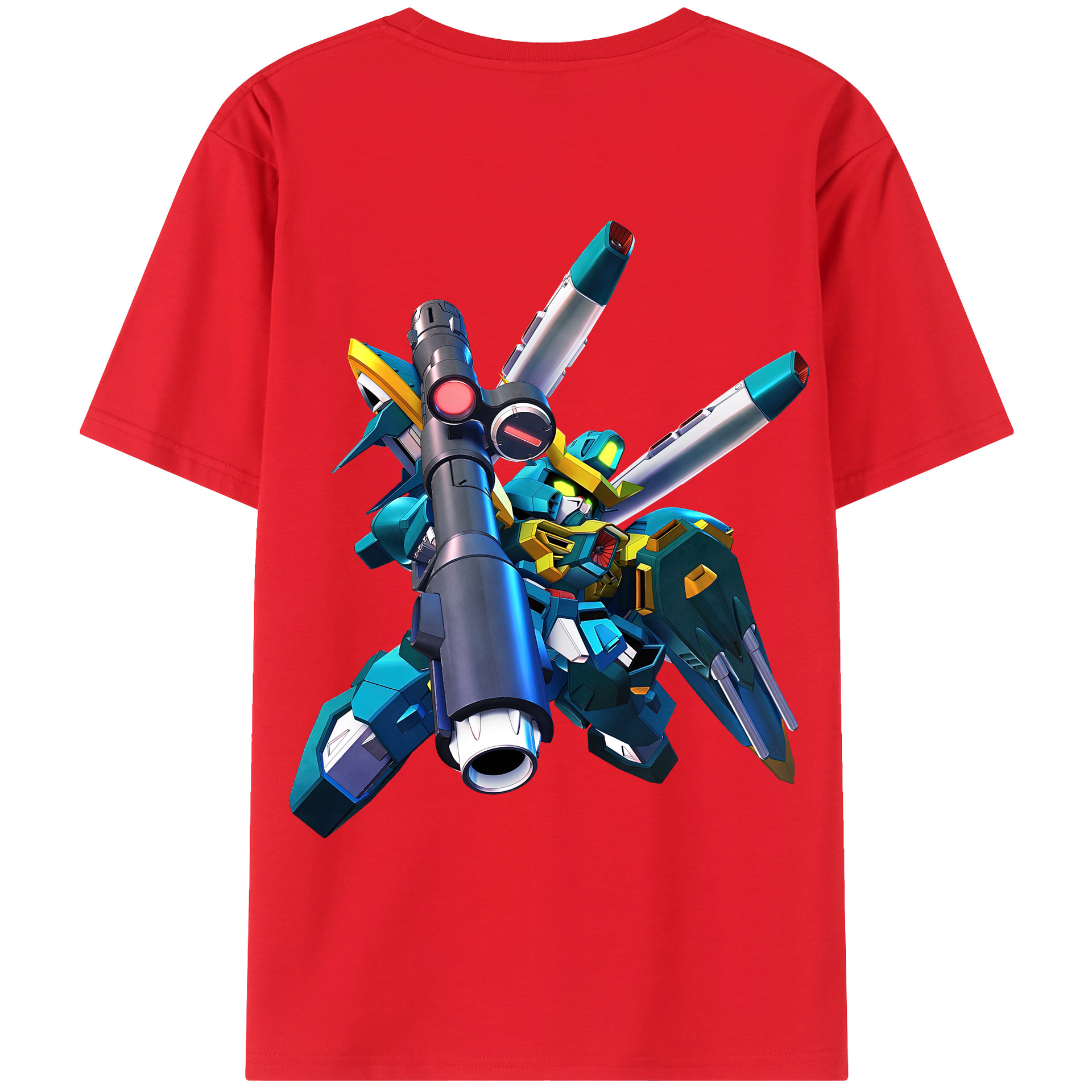 （画像用） 機動戦士ガンダム Mobile Suit Gundam レディース半袖Tシャツ(バックプリント)