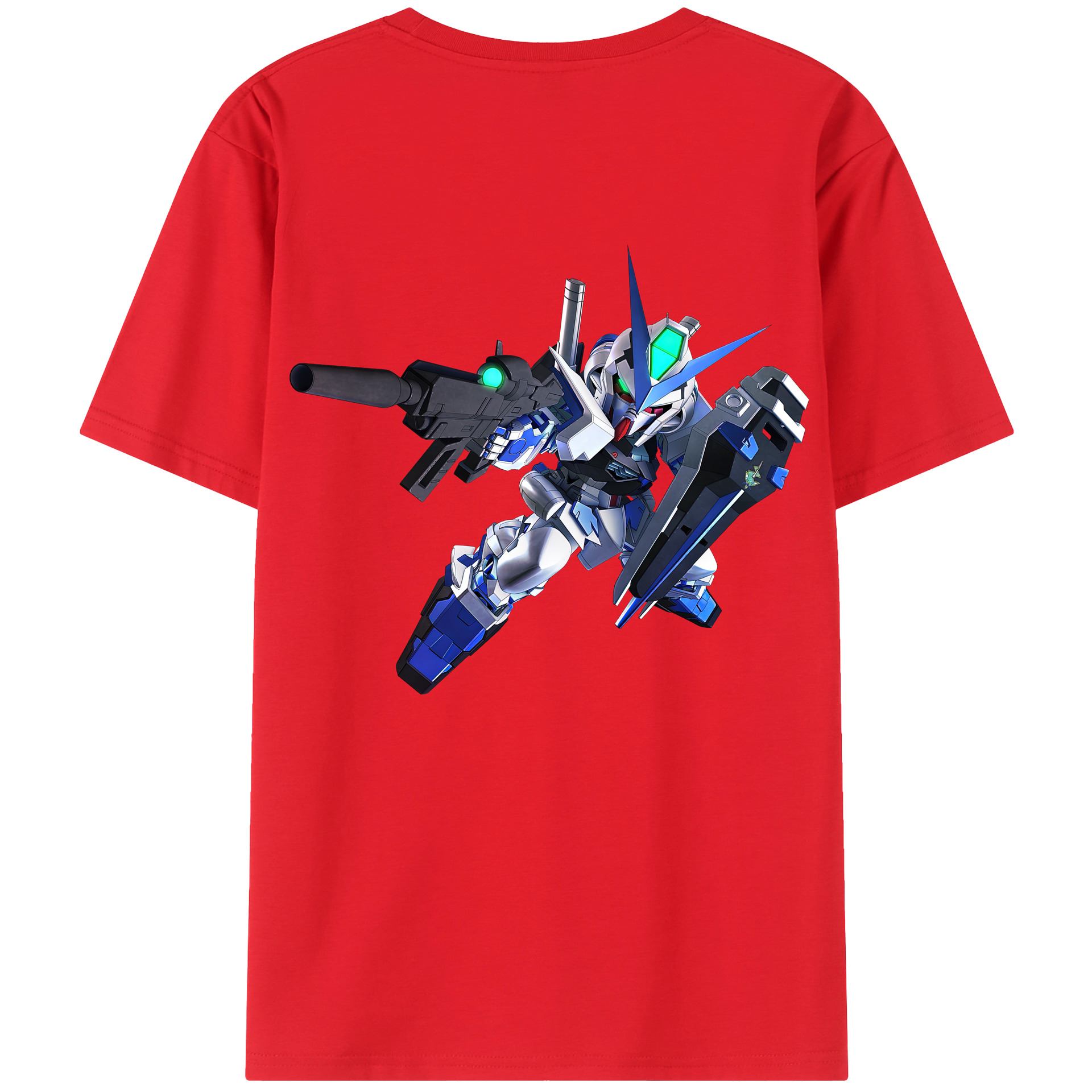 （画像用） 機動戦士ガンダム Mobile Suit Gundam レディース半袖Tシャツ(バックプリント)