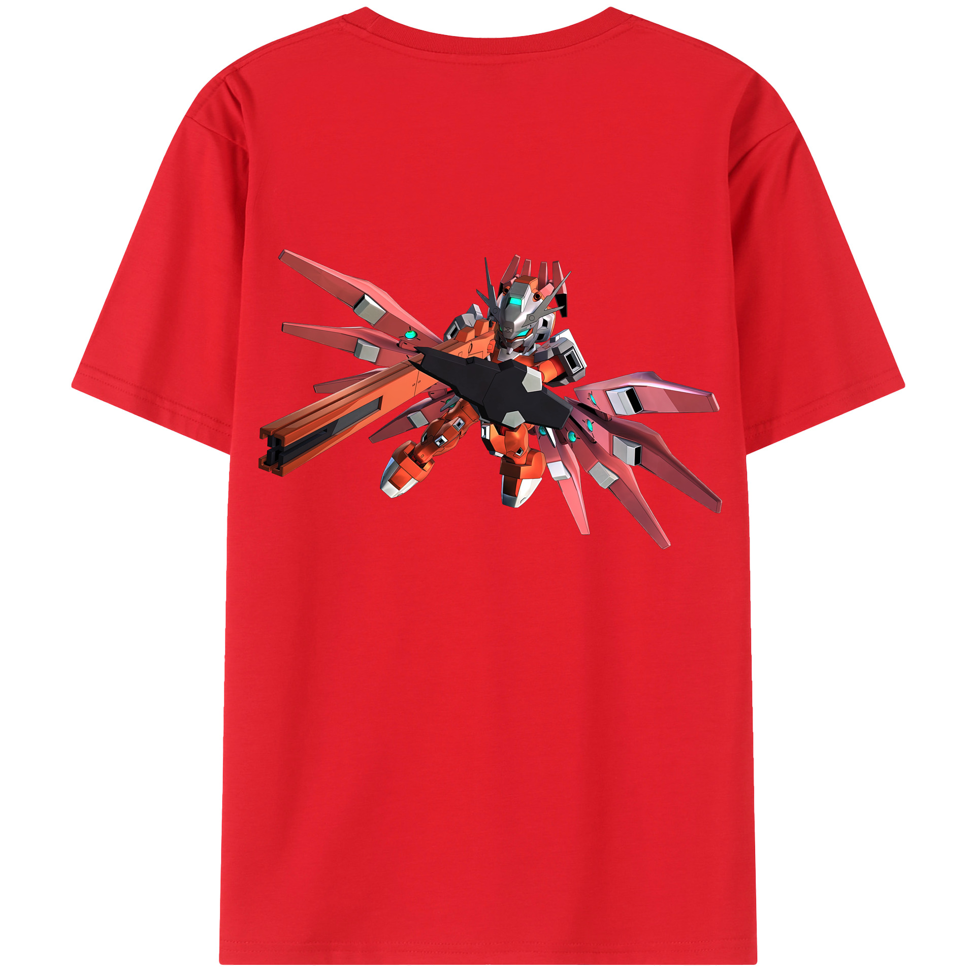 （画像用） 機動戦士ガンダム Mobile Suit Gundam レディース半袖Tシャツ(バックプリント)