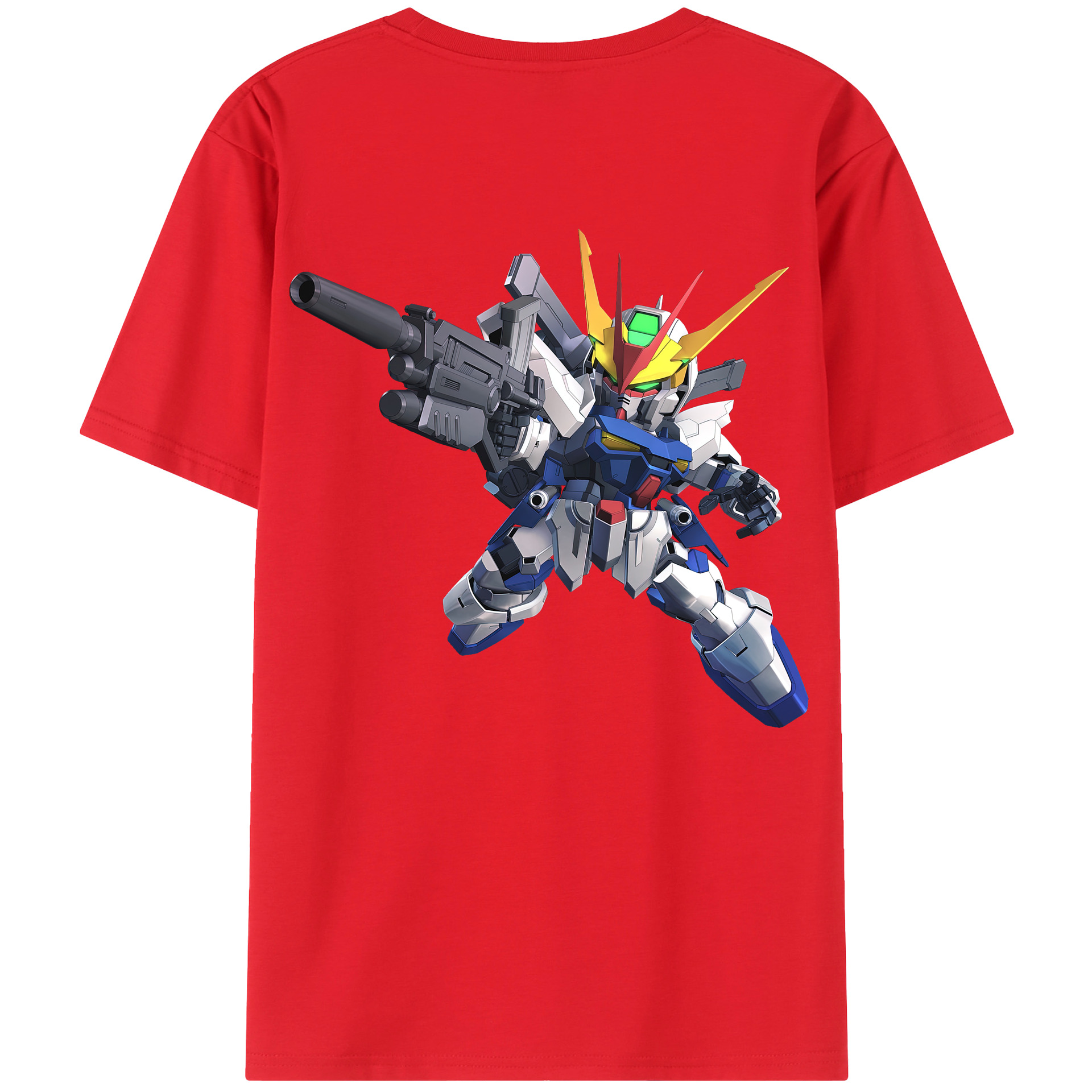 （画像用） 機動戦士ガンダム Mobile Suit Gundam レディース半袖Tシャツ(バックプリント)