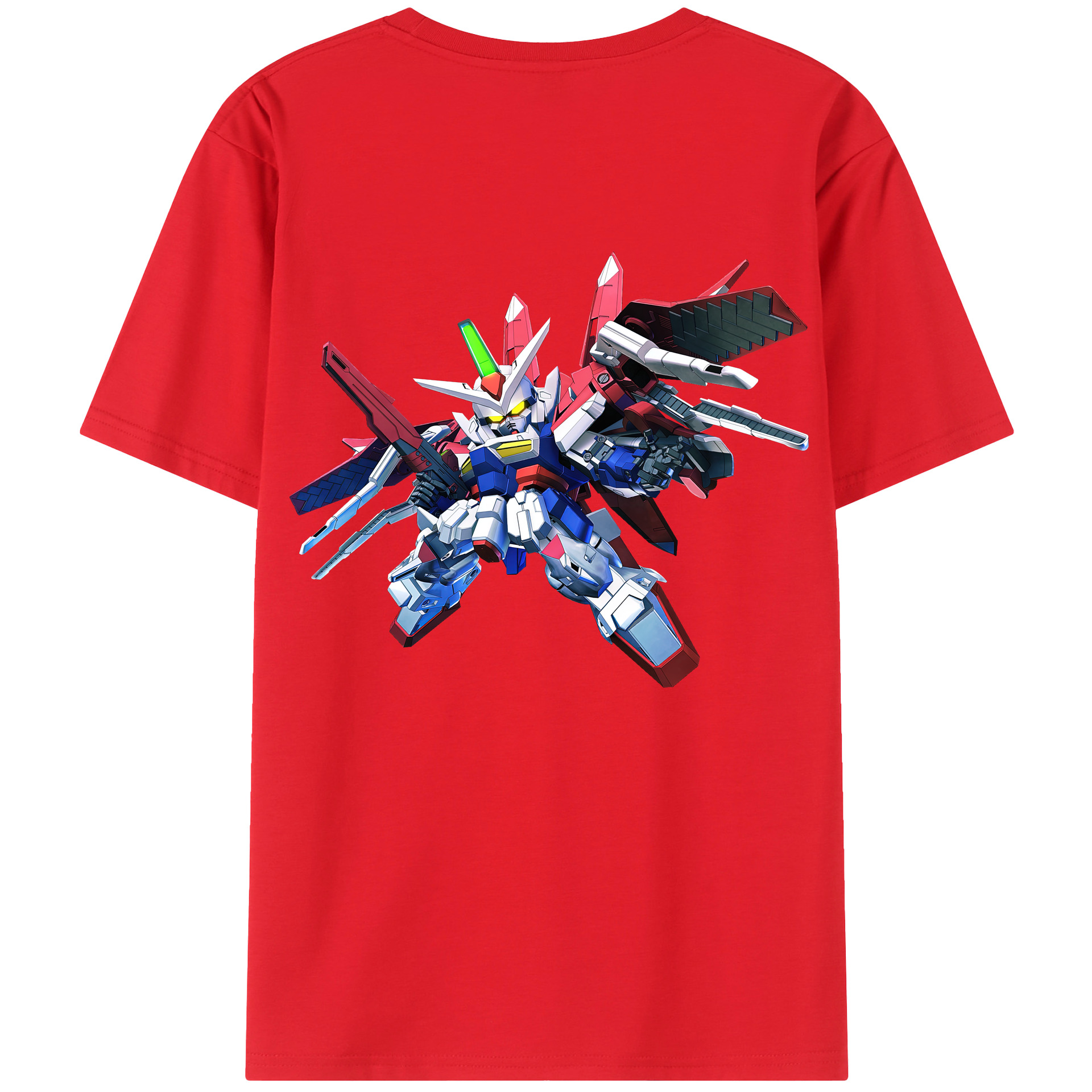 （画像用） 機動戦士ガンダム Mobile Suit Gundam レディース半袖Tシャツ(バックプリント)