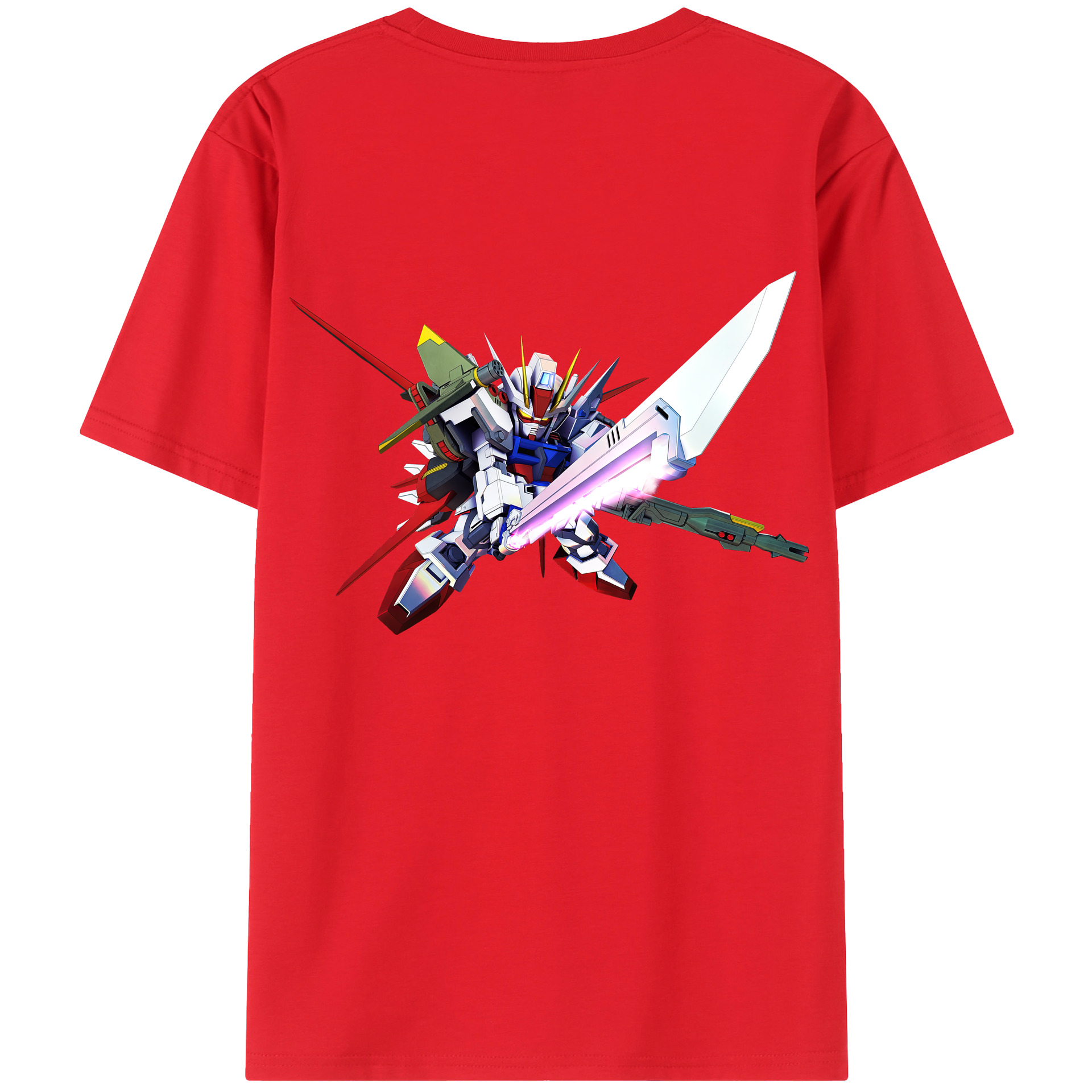 （画像用） 機動戦士ガンダム Mobile Suit Gundam レディース半袖Tシャツ(バックプリント)