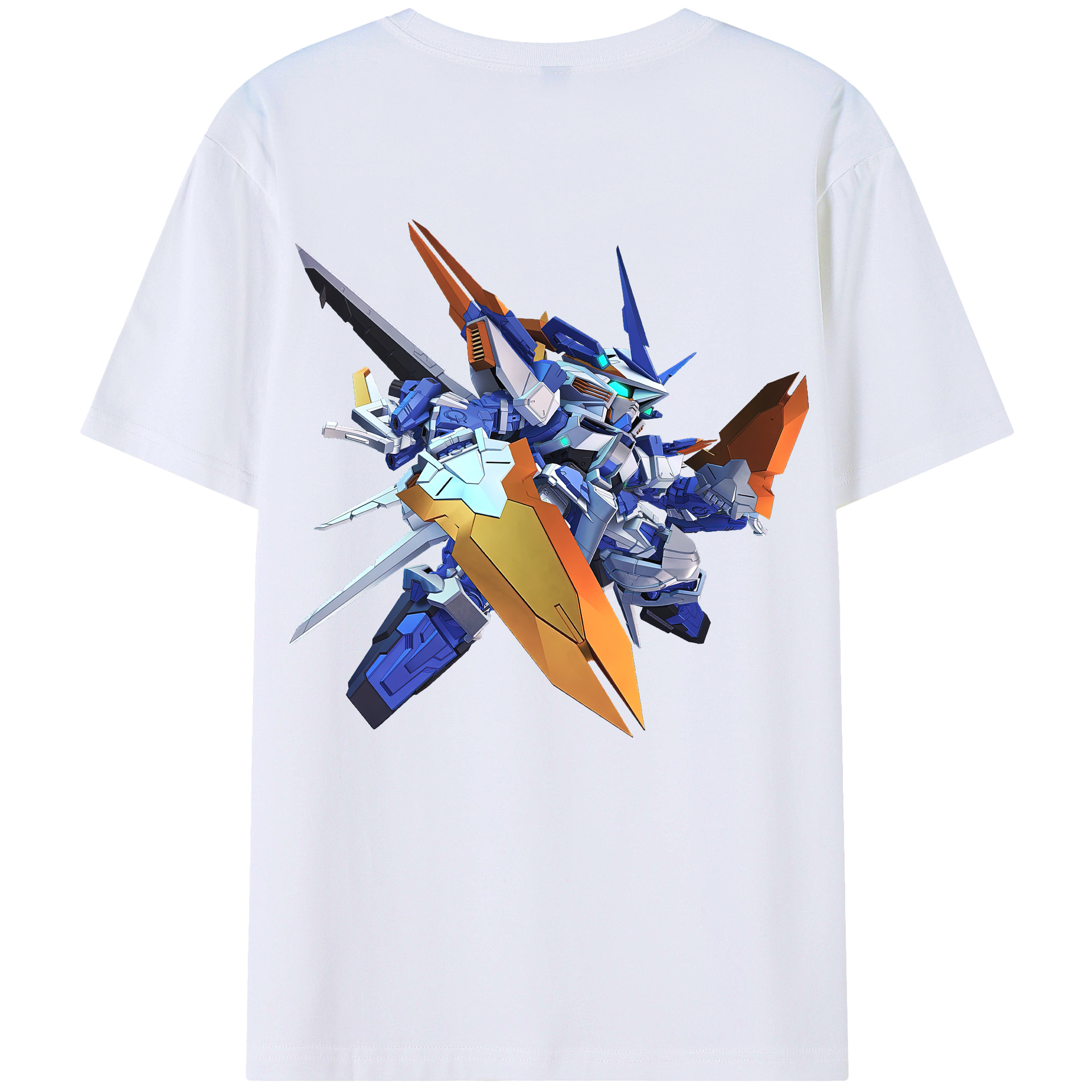 （画像用） 機動戦士ガンダム Mobile Suit Gundam レディース半袖Tシャツ(バックプリント)