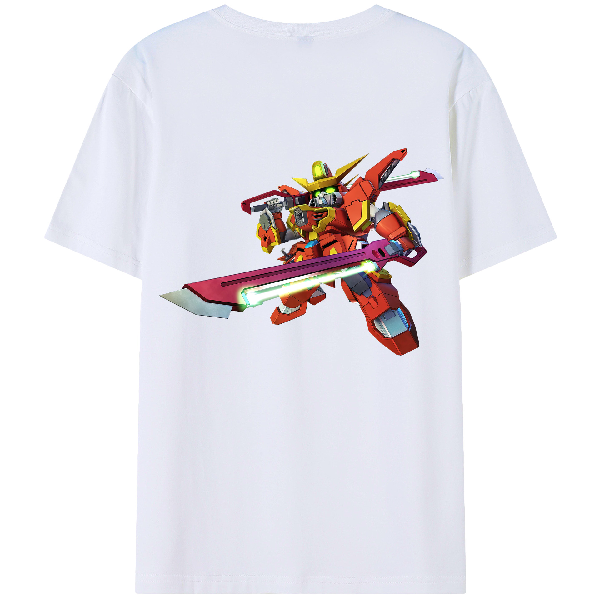 （画像用） 機動戦士ガンダム Mobile Suit Gundam レディース半袖Tシャツ(バックプリント)