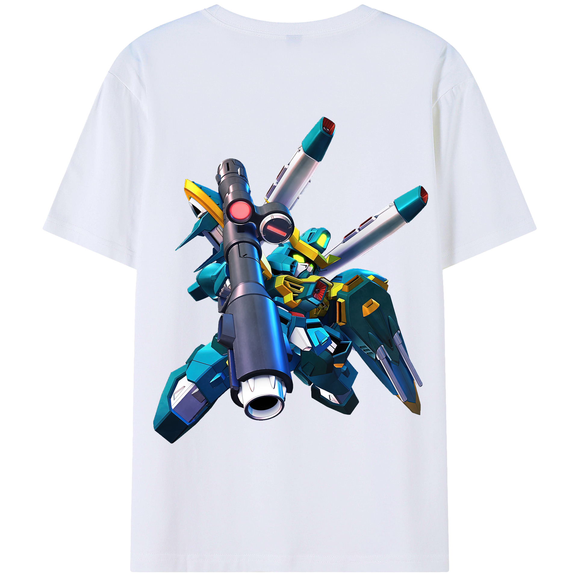 （画像用） 機動戦士ガンダム Mobile Suit Gundam レディース半袖Tシャツ(バックプリント)