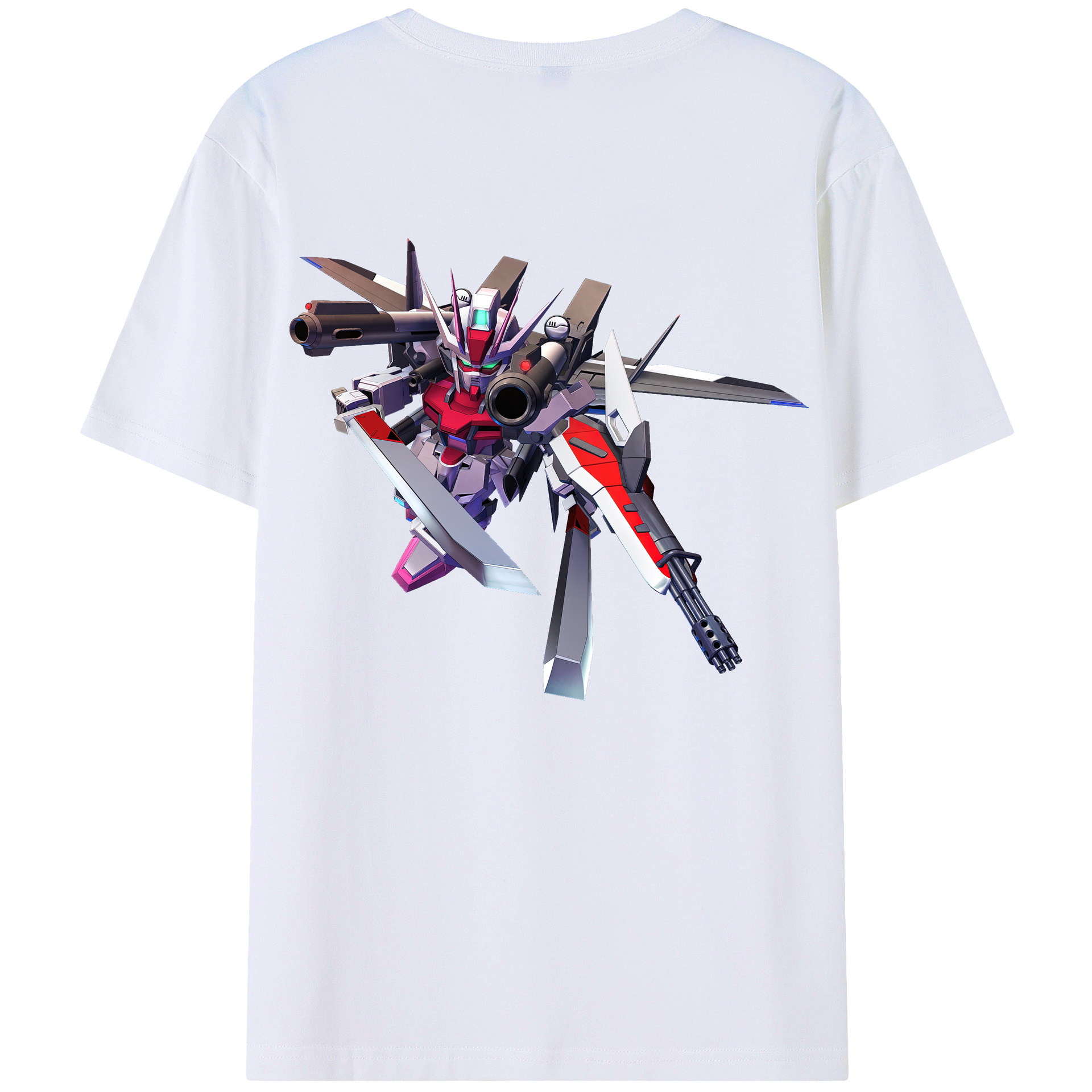 （画像用） 機動戦士ガンダム Mobile Suit Gundam レディース半袖Tシャツ(バックプリント)