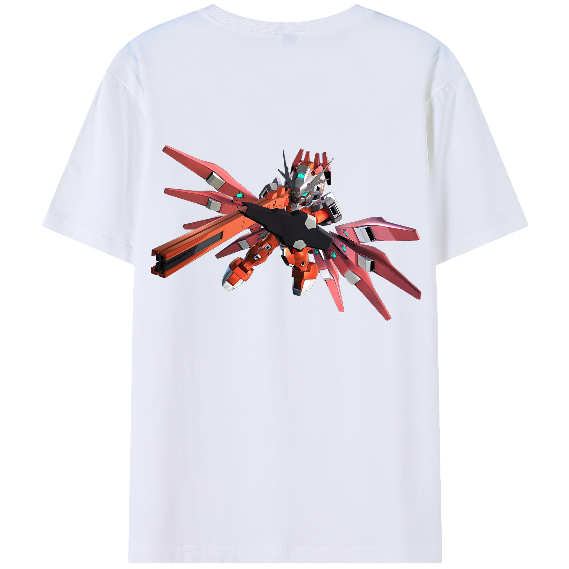 （画像用） 機動戦士ガンダム Mobile Suit Gundam レディース半袖Tシャツ(バックプリント)