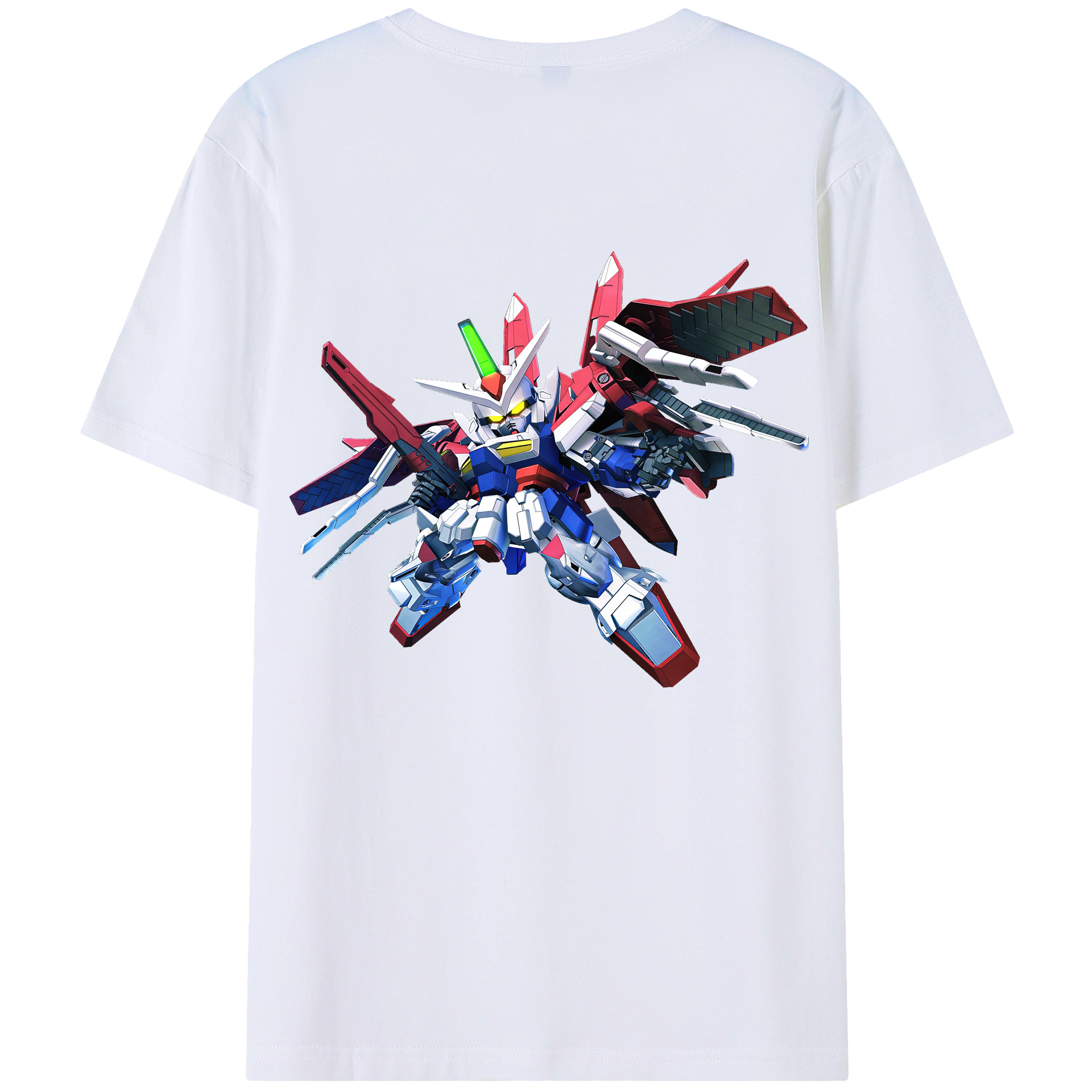 （画像用） 機動戦士ガンダム Mobile Suit Gundam レディース半袖Tシャツ(バックプリント)