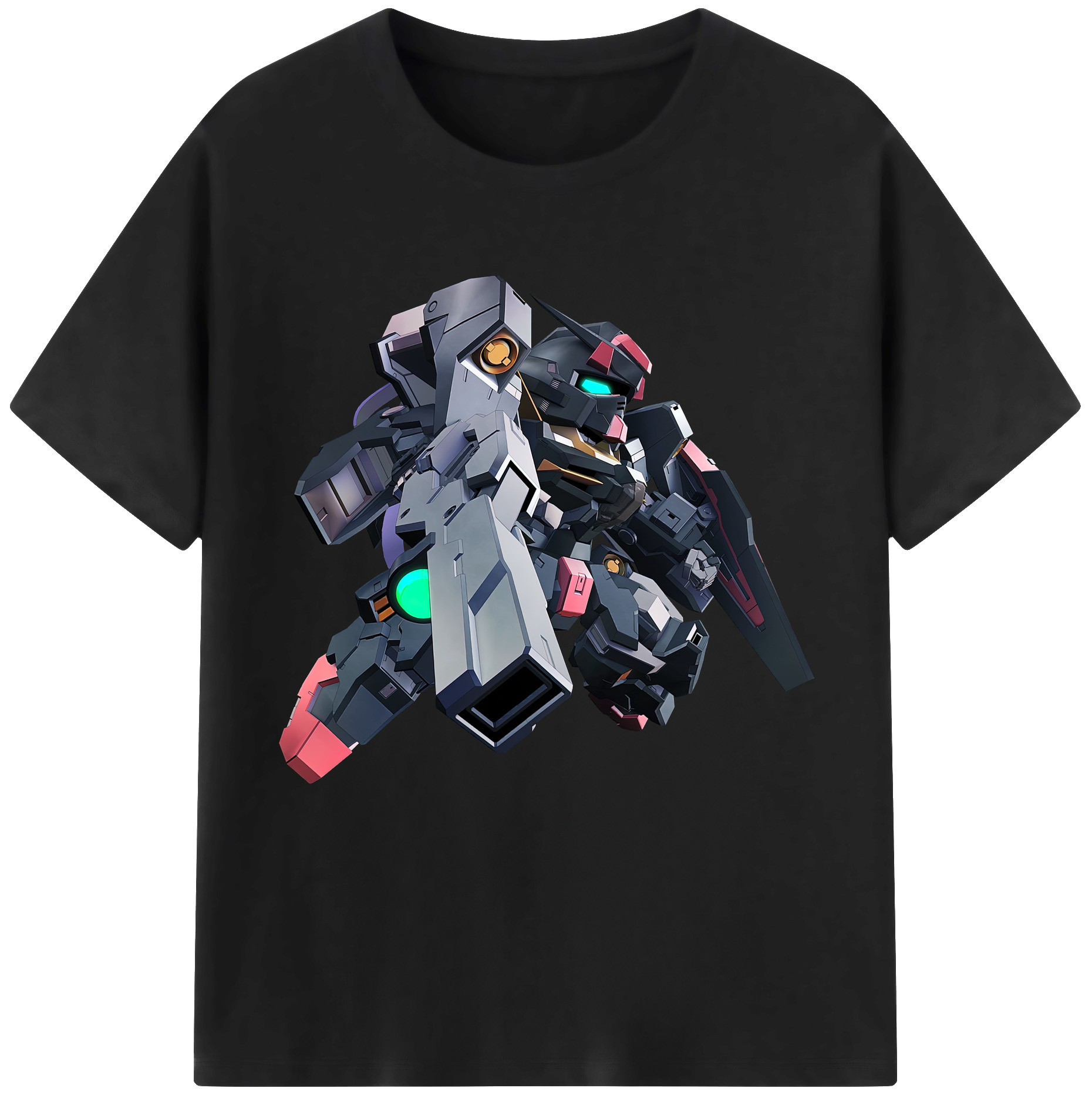 （画像用） 機動戦士ガンダム Mobile Suit Gundam レディースカジュアルプリントTシャツ（綿100％）