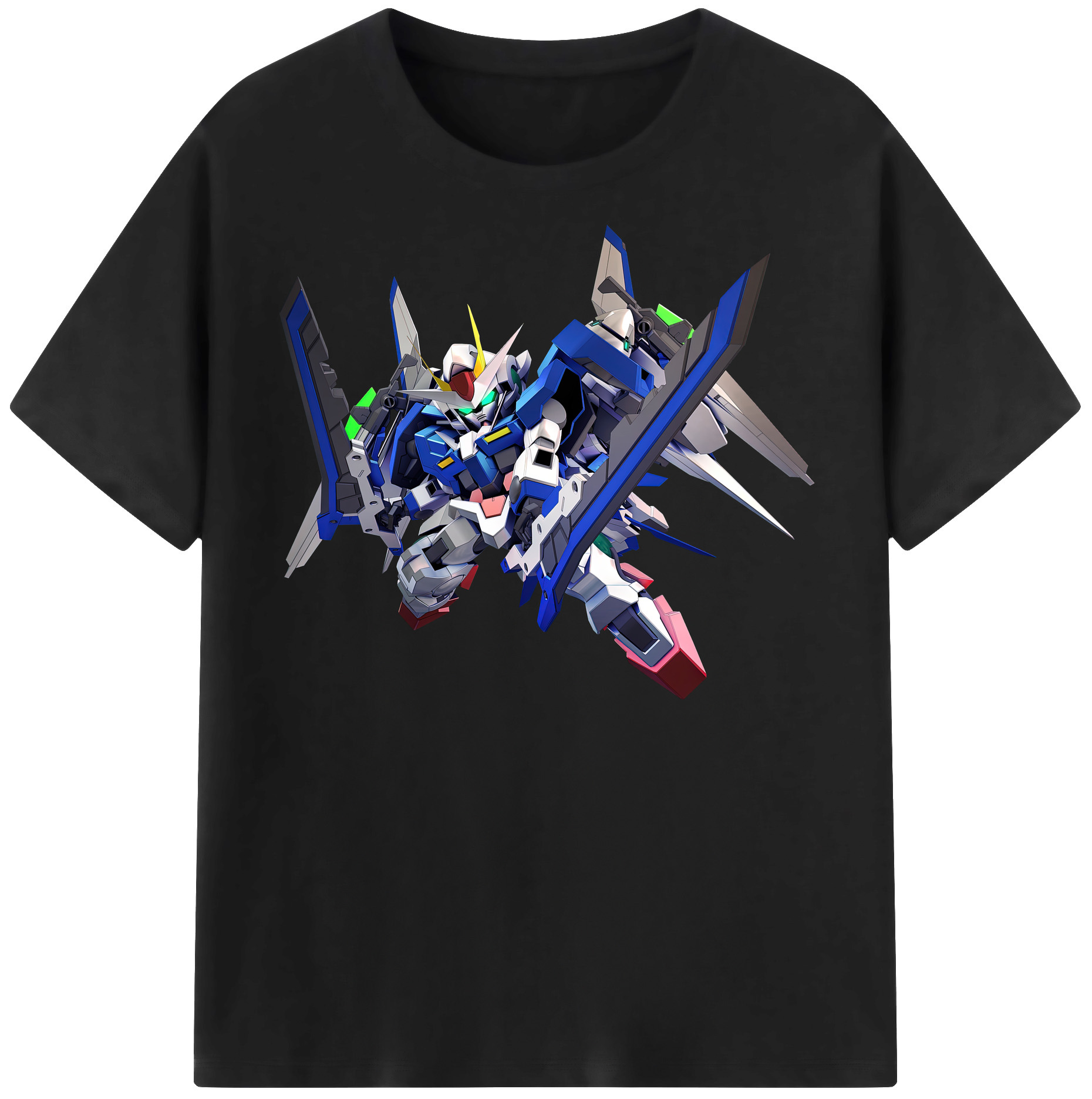 （画像用） 機動戦士ガンダム Mobile Suit Gundam レディースカジュアルプリントTシャツ（綿100％）