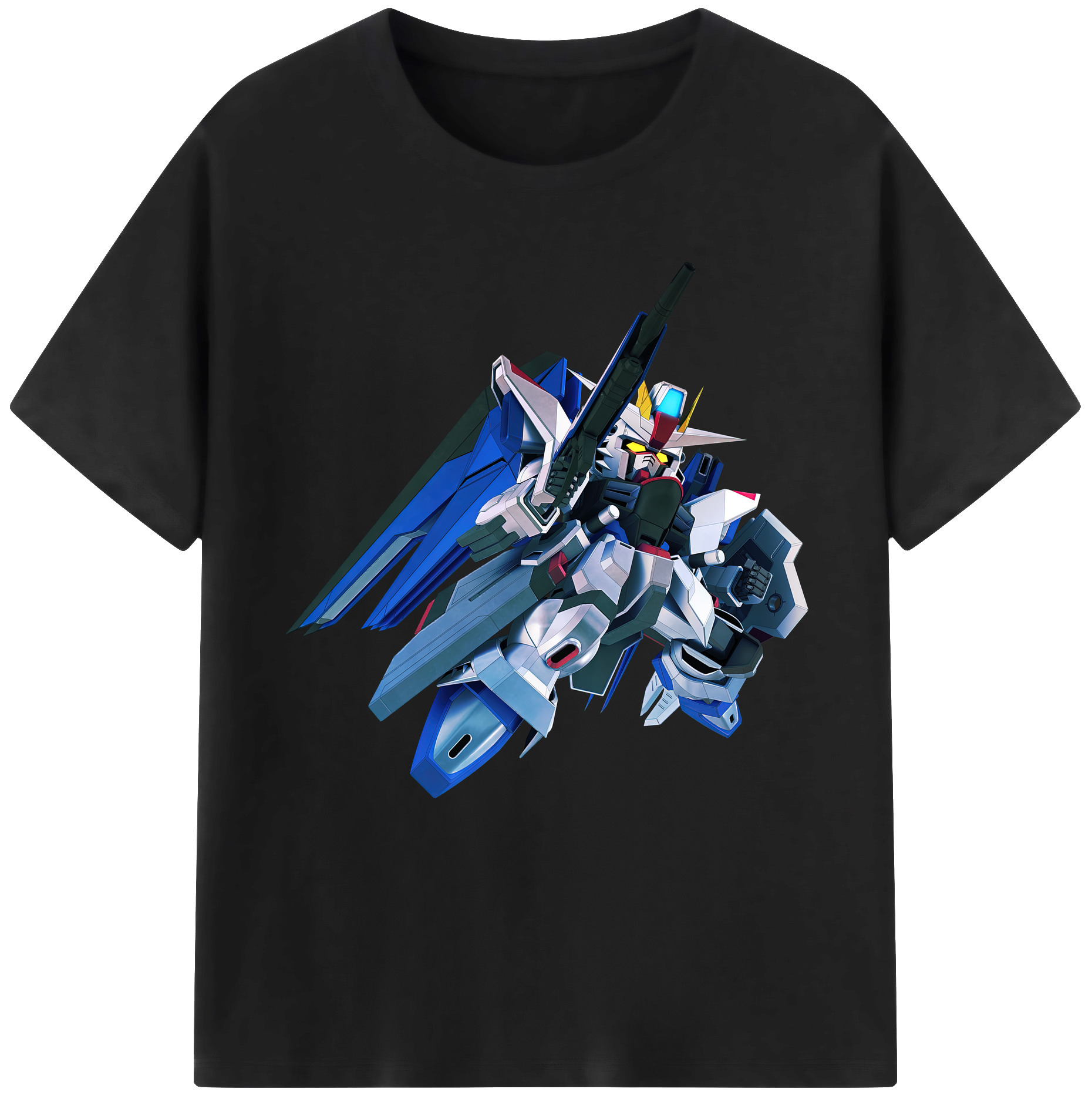（画像用） 機動戦士ガンダム Mobile Suit Gundam レディースカジュアルプリントTシャツ（綿100％）