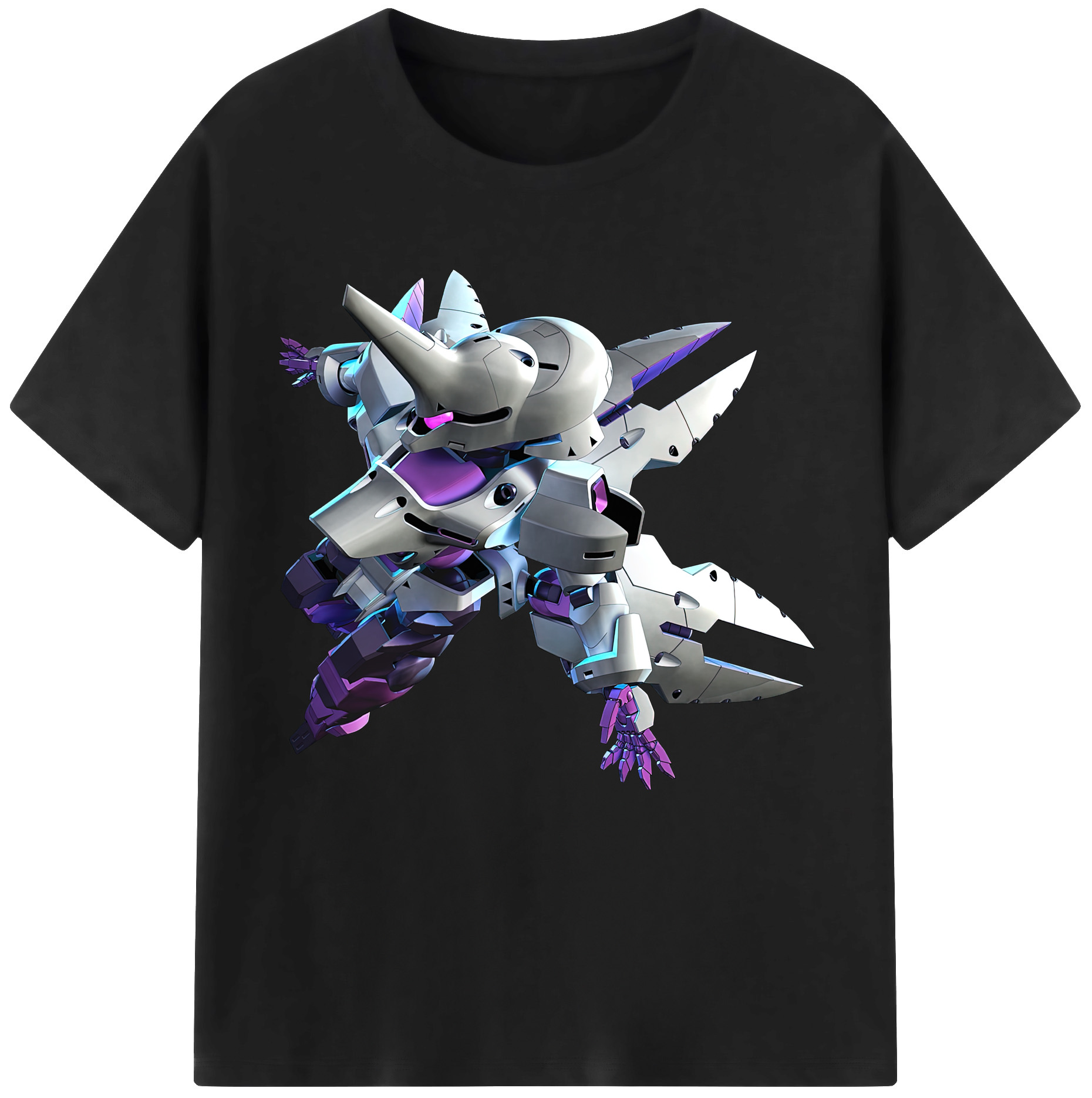 （画像用） 機動戦士ガンダム Mobile Suit Gundam レディースカジュアルプリントTシャツ（綿100％）