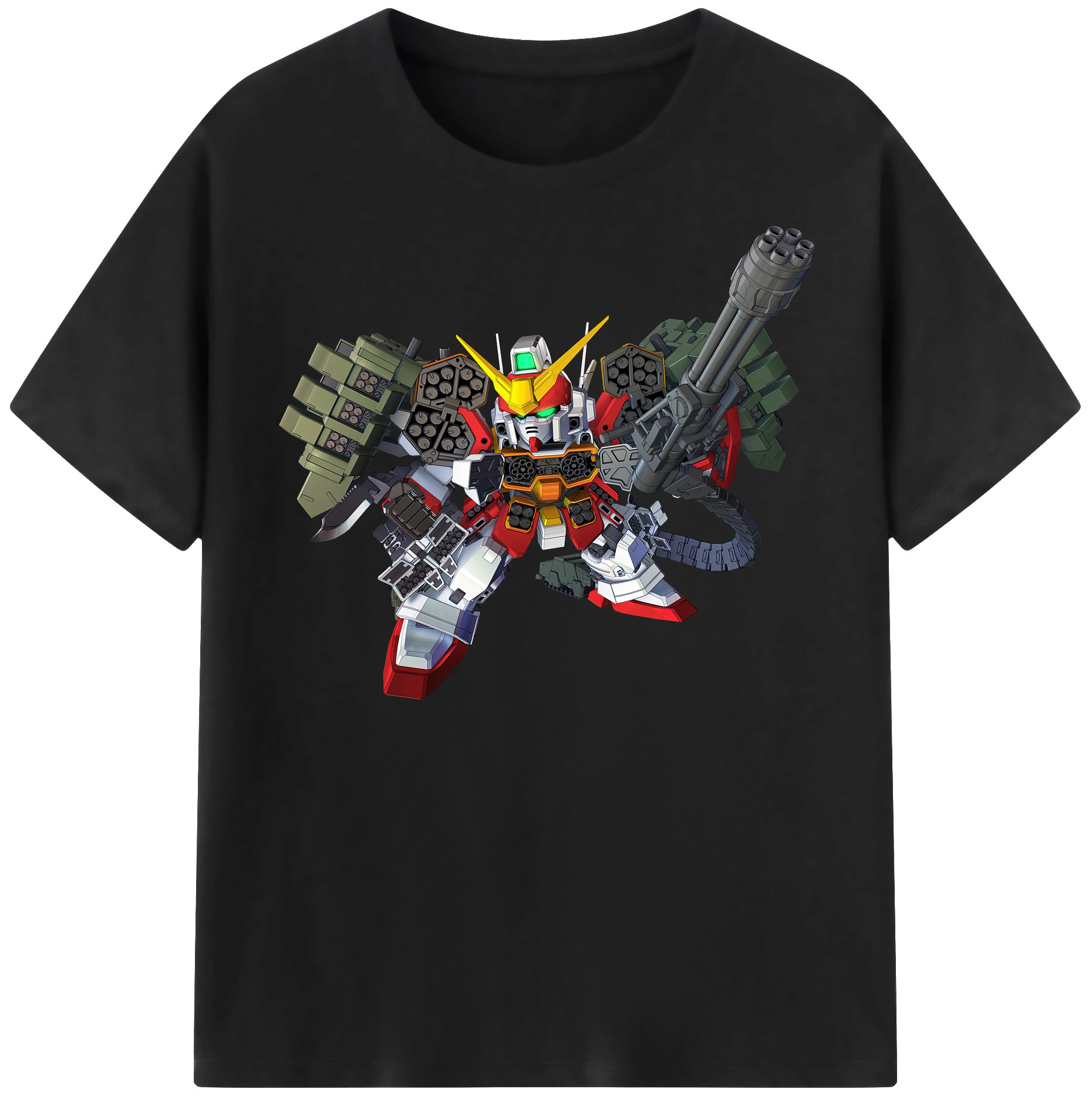 （画像用） 機動戦士ガンダム Mobile Suit Gundam レディースカジュアルプリントTシャツ（綿100％）
