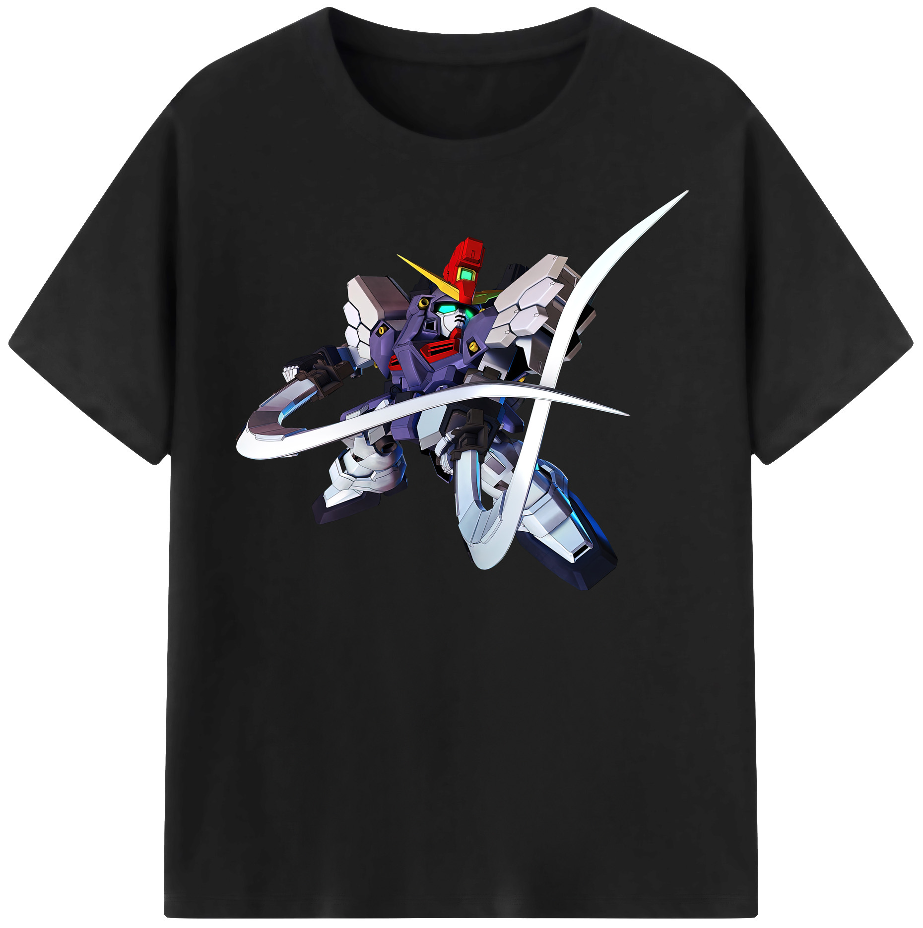 （画像用） 機動戦士ガンダム Mobile Suit Gundam レディースカジュアルプリントTシャツ（綿100％）