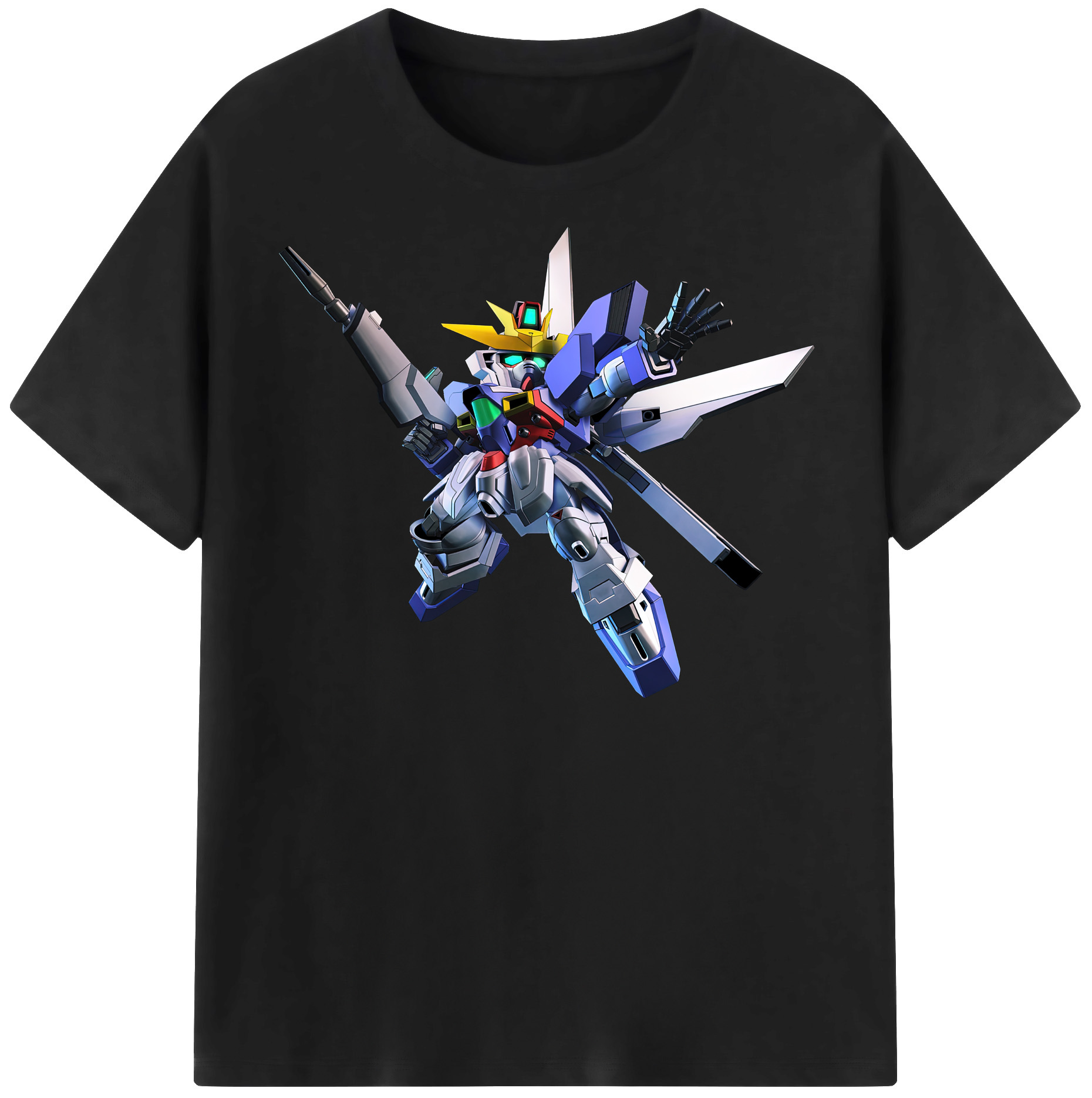 （画像用） 機動戦士ガンダム Mobile Suit Gundam レディースカジュアルプリントTシャツ（綿100％）